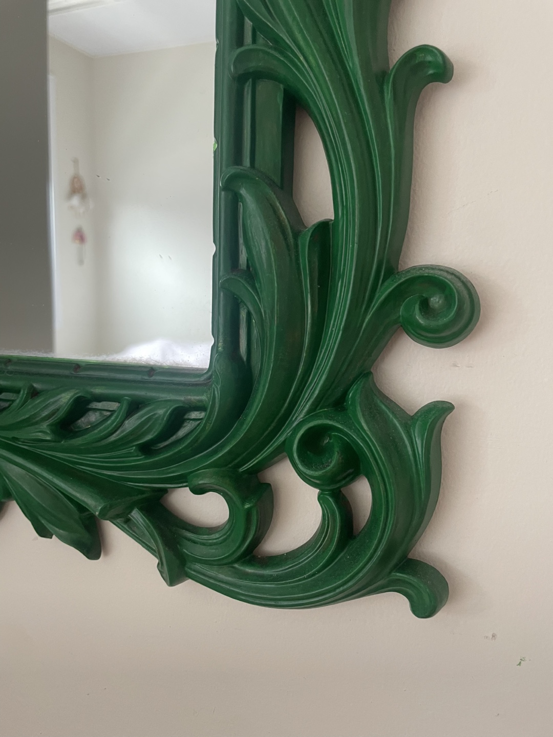 Ornate Green Mirror - photo 2