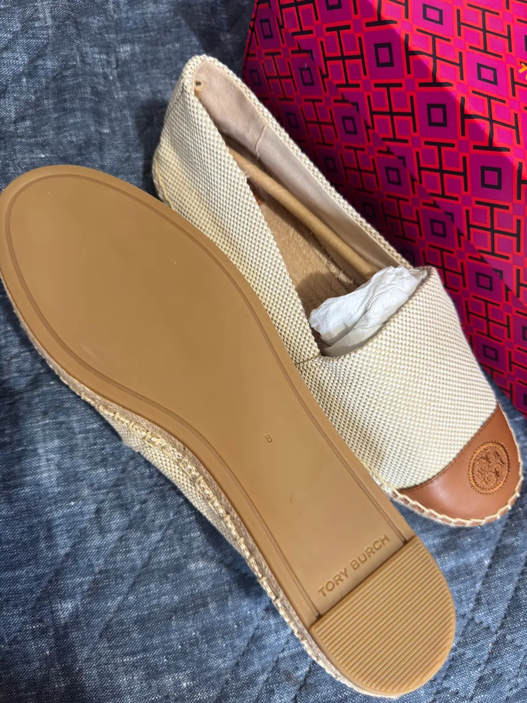 Tory Burch Beige Espadrilles - Size 8 image indicator(3)