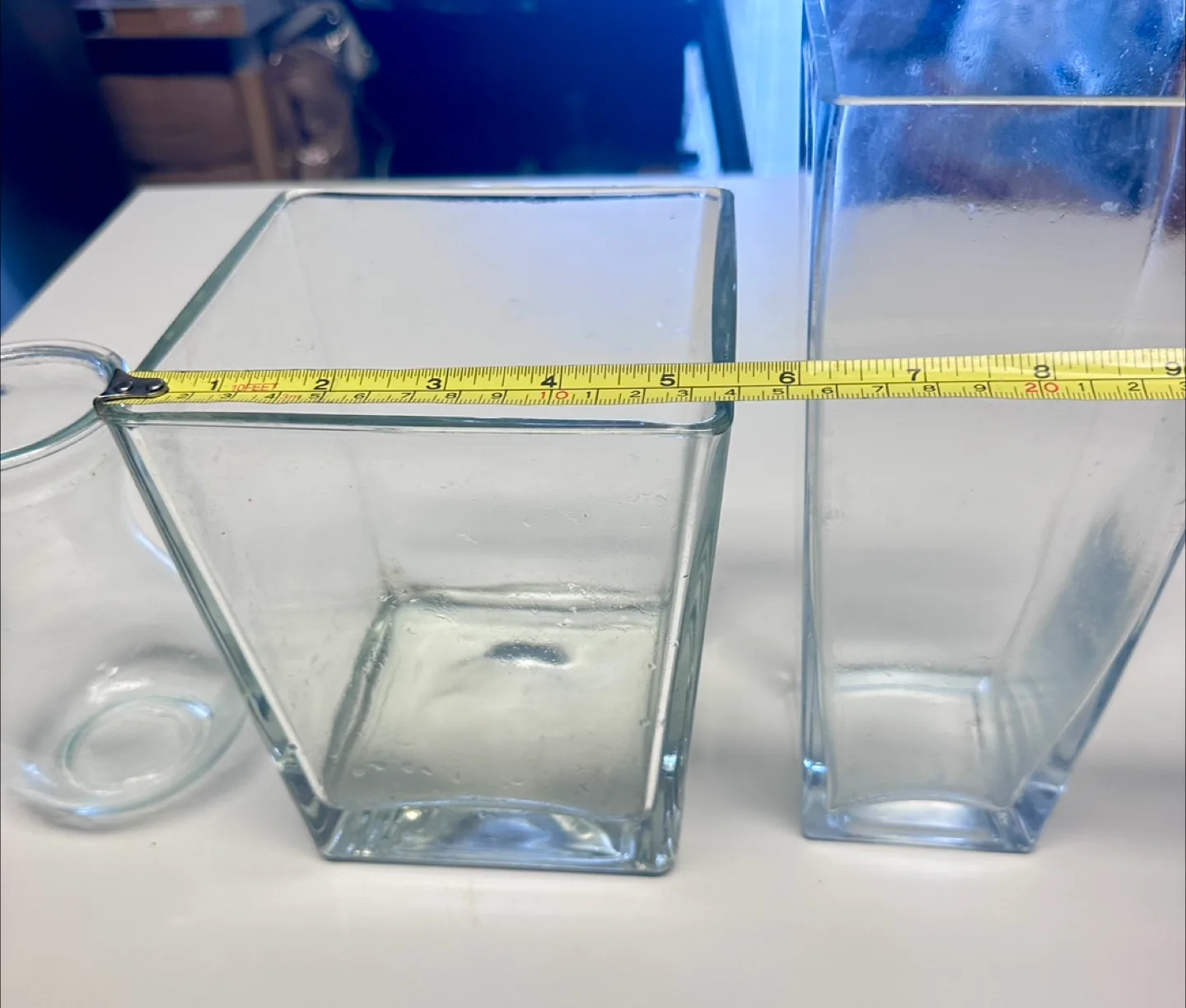 Set of three glass vases image indicator(5)