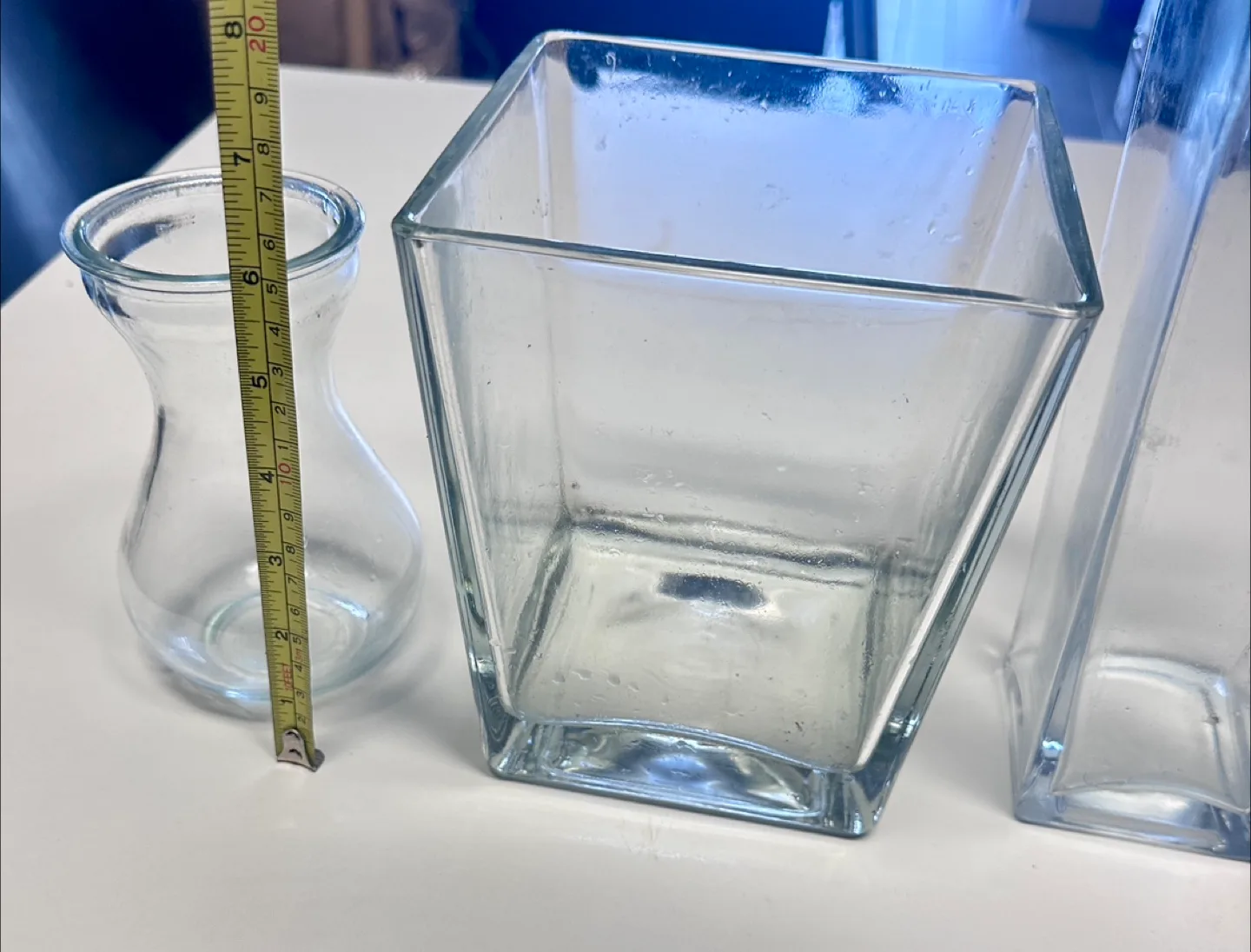 Set of three glass vases image indicator(4)