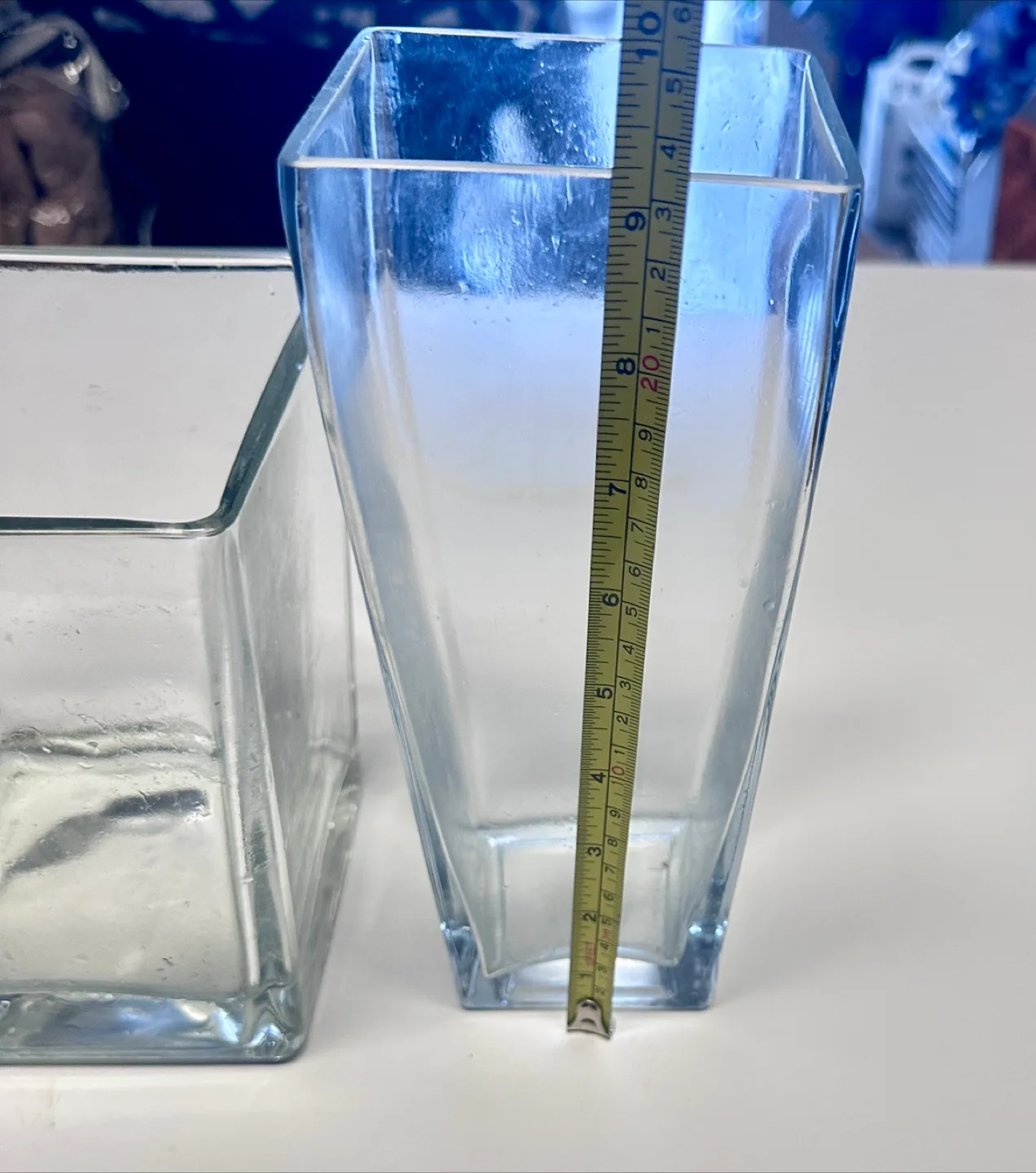 Set of three glass vases image indicator(2)