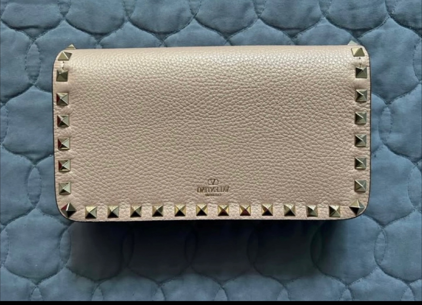 Valentino Garavani Rockstud Small Flap Wallet on Chain - photo 3