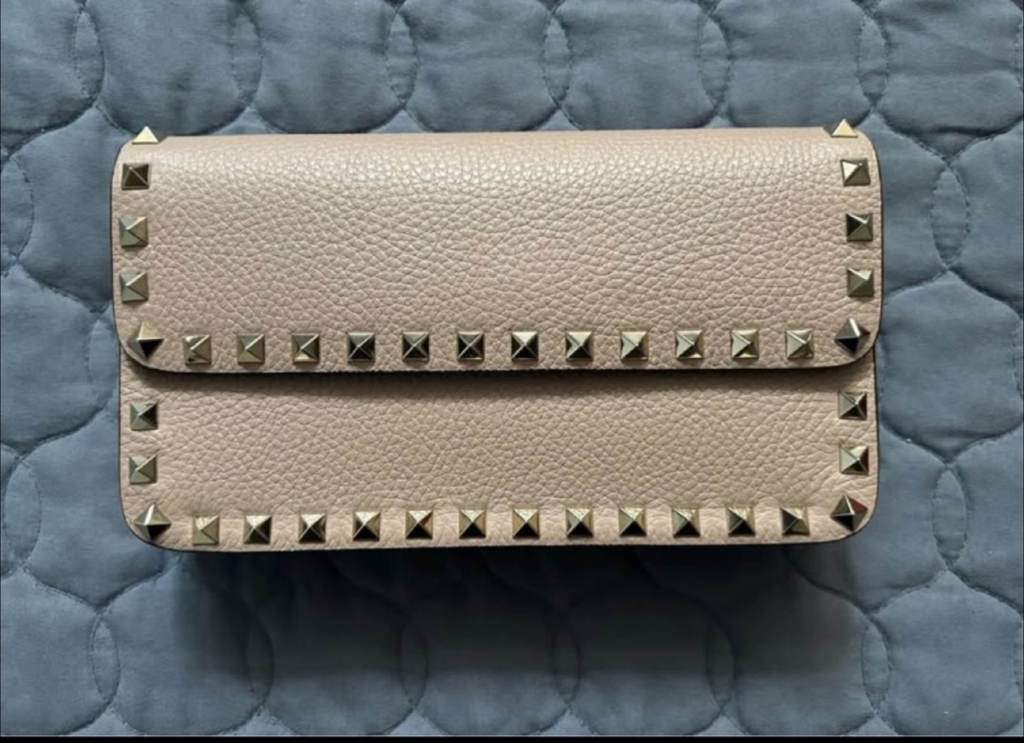 Valentino Garavani Rockstud Small Flap Wallet on Chain - photo 2