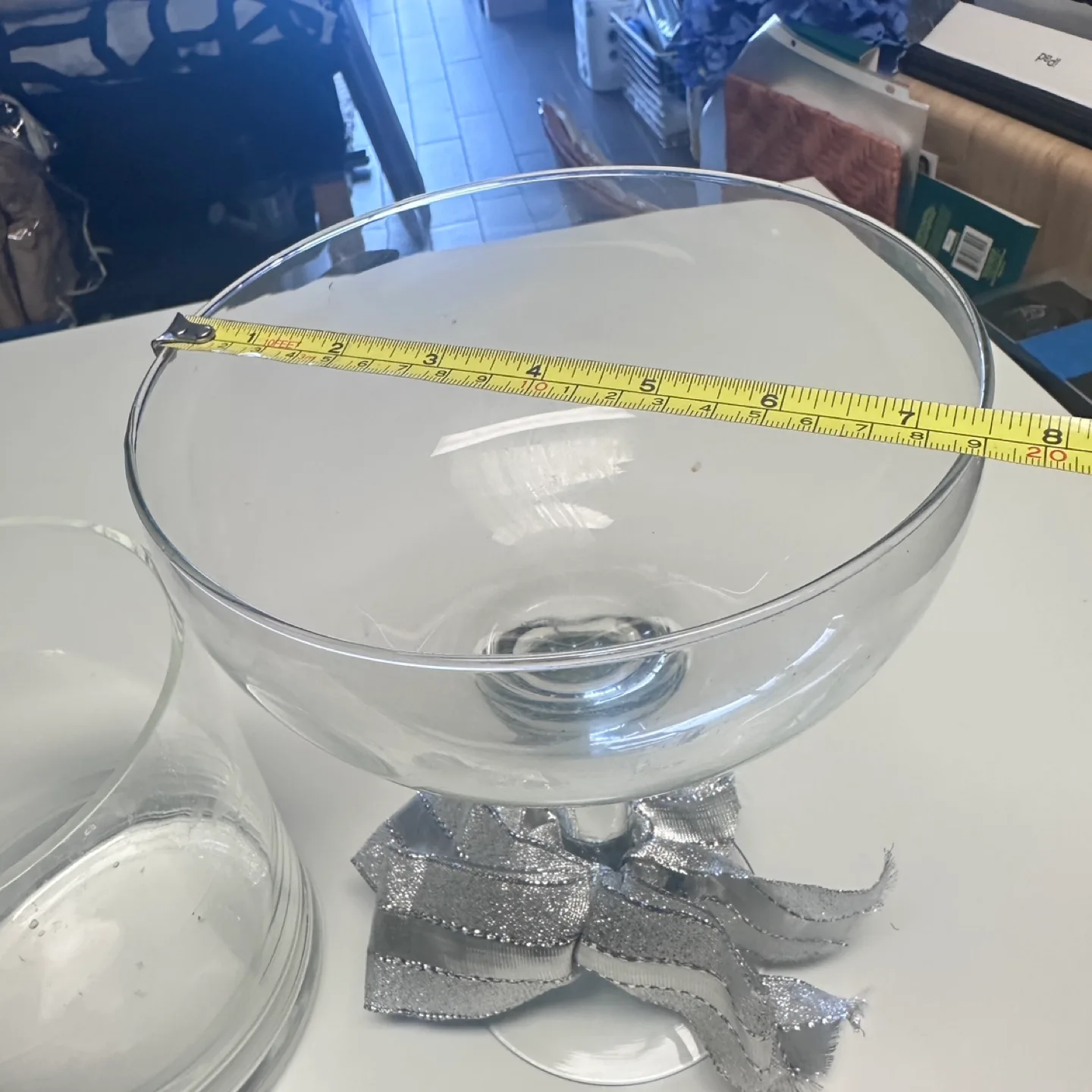 💚Glass Coupe and Cylinder Vase Set image indicator(3)