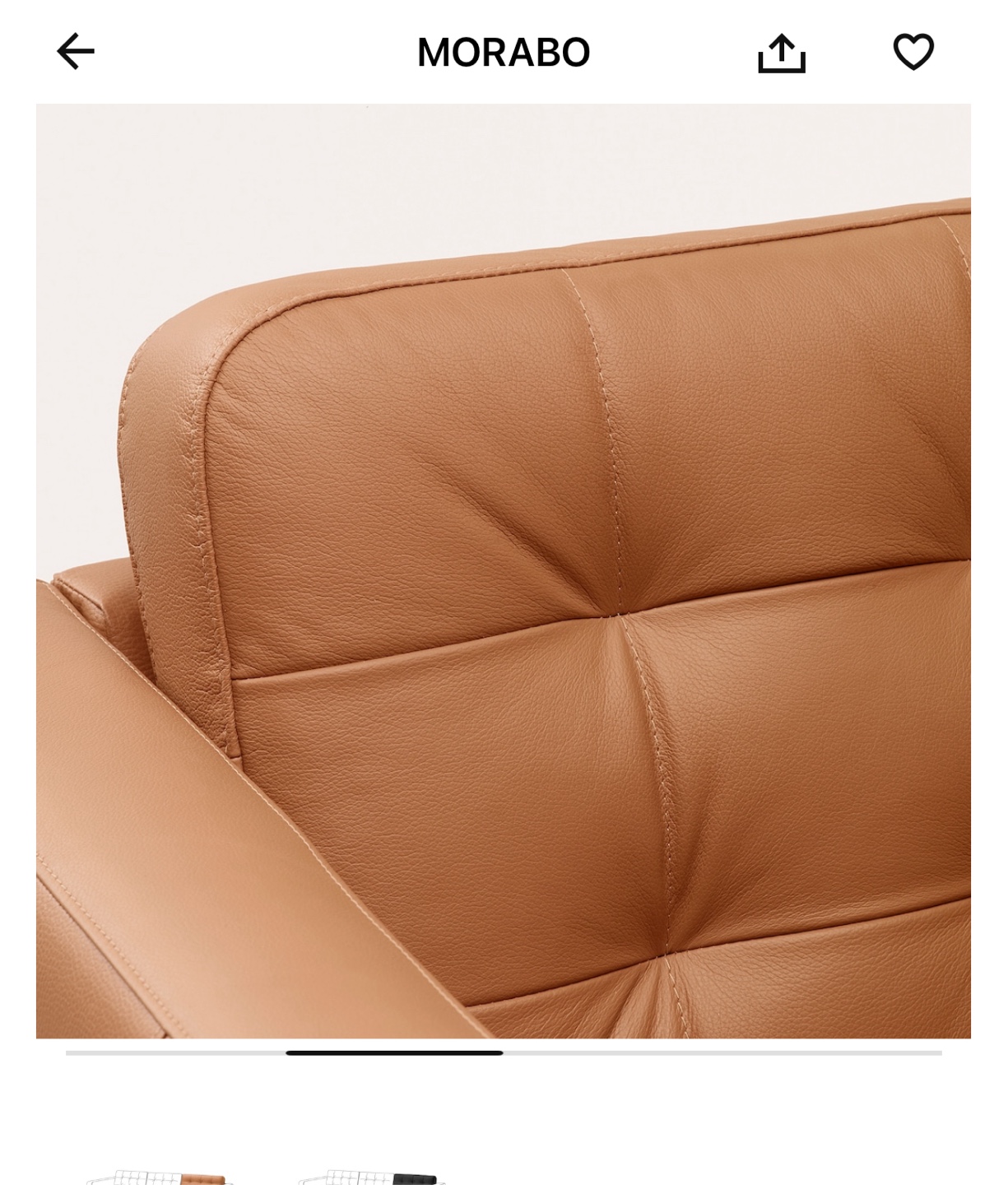 IKEA MORABO L-Shaped Leather Sectional Sofa - photo 4