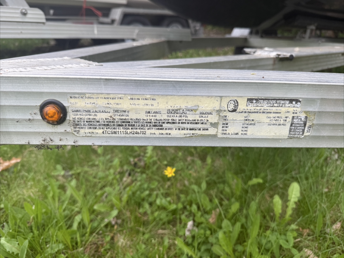 Triton Boat Trailer - Aluminum, Single Axle - photo 3