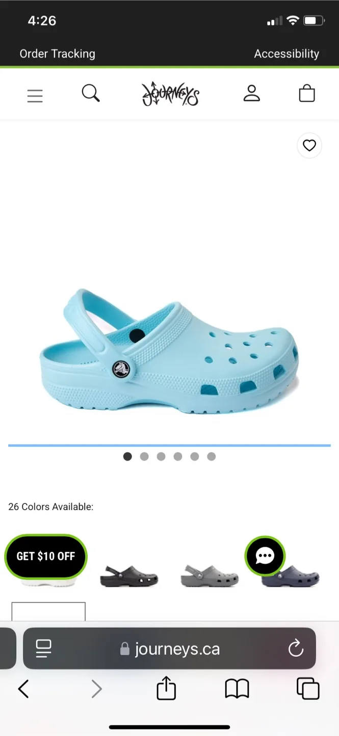 Size J2 kids Crocs image indicator(6)