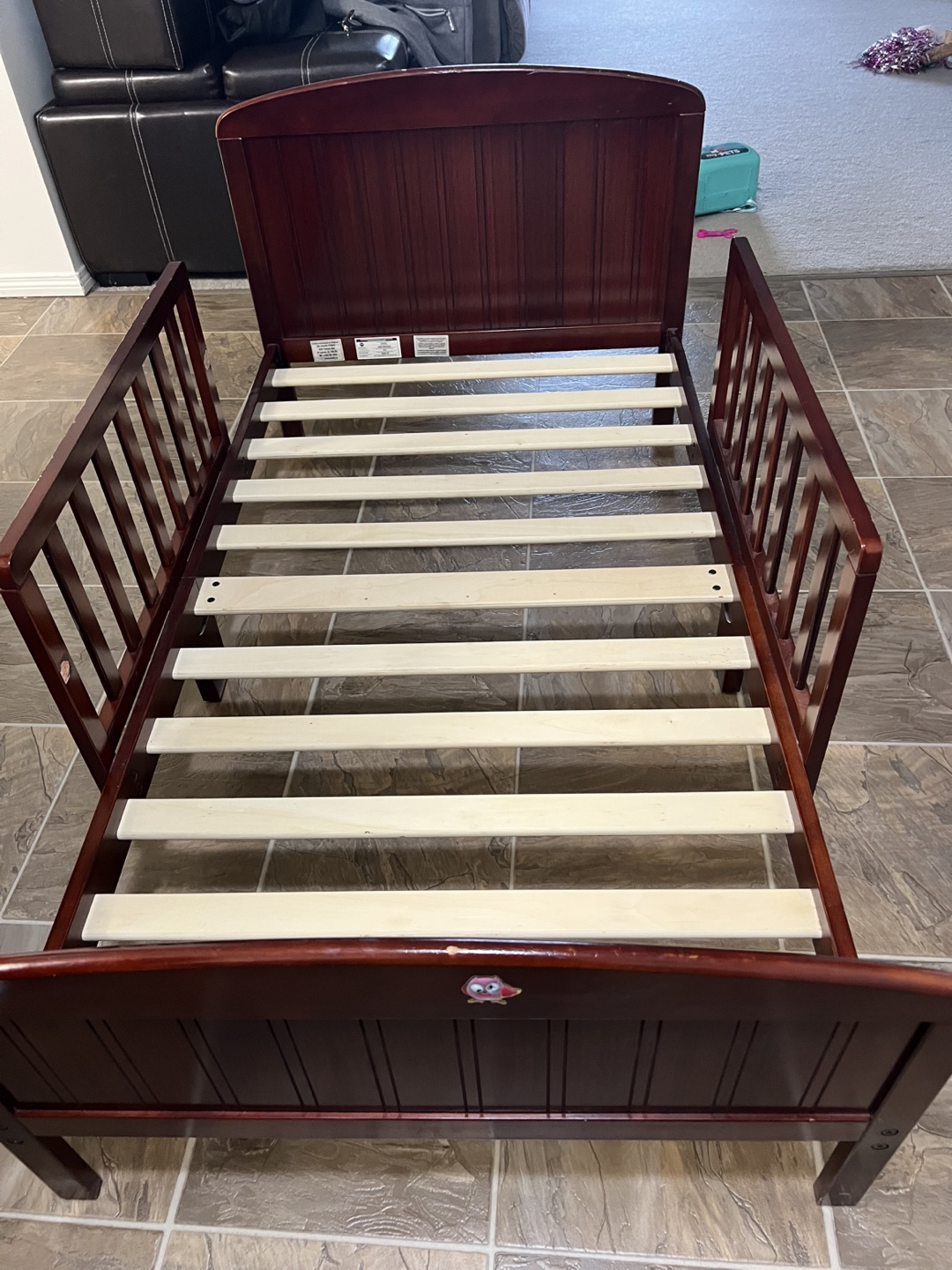 Child's Toddler Bed with Mattress