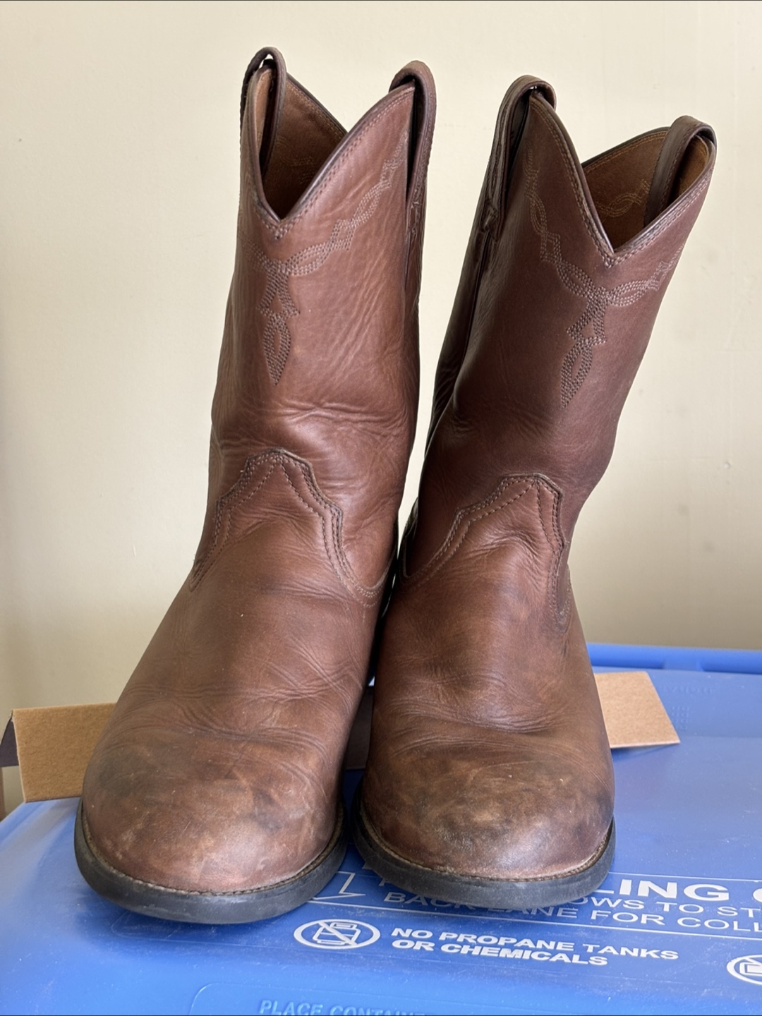 Ariat Men's Brown Leather Cowboy Boots - photo 2