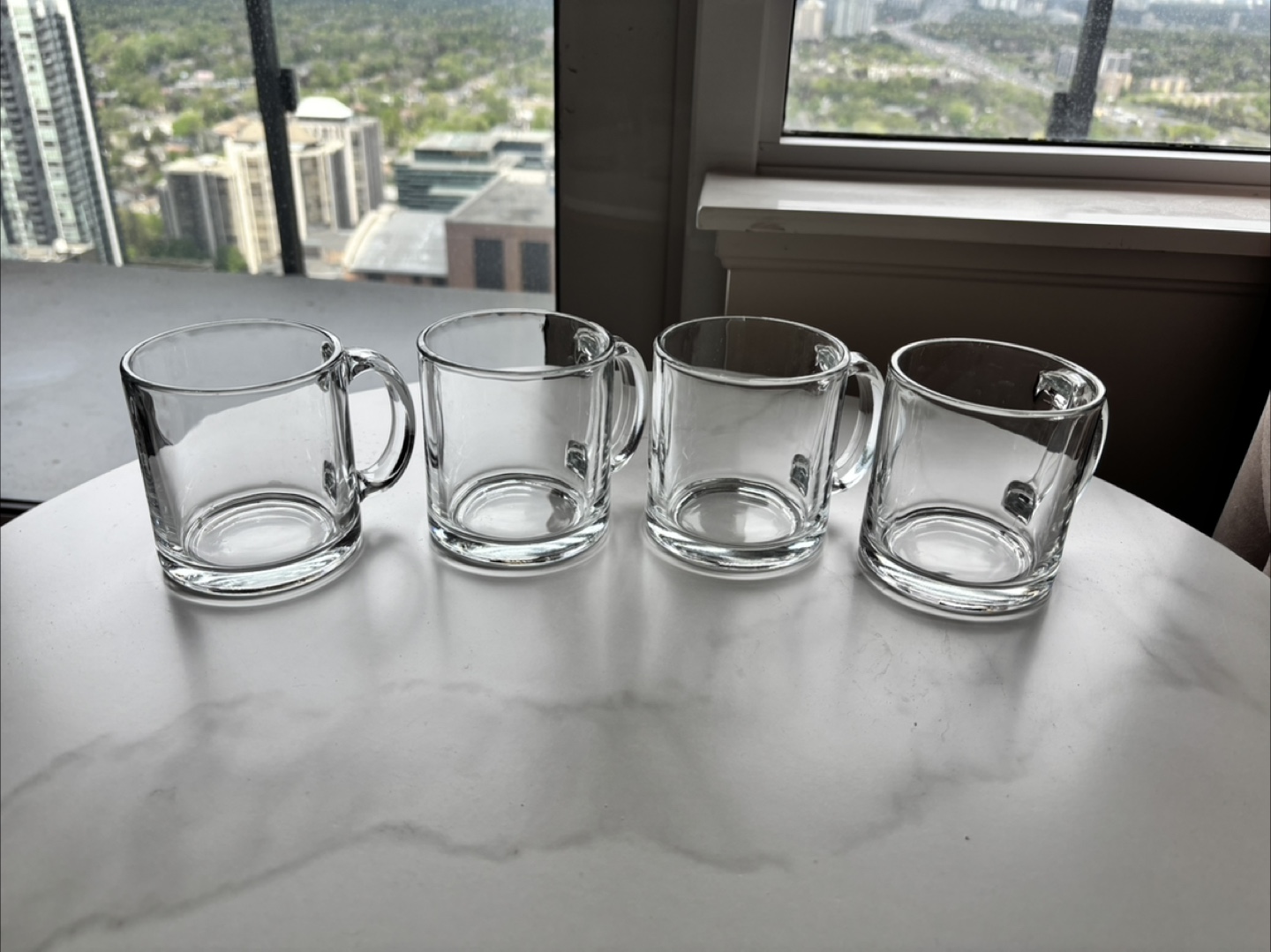 Set of 6 Glass Mugs and 2 Tumblers