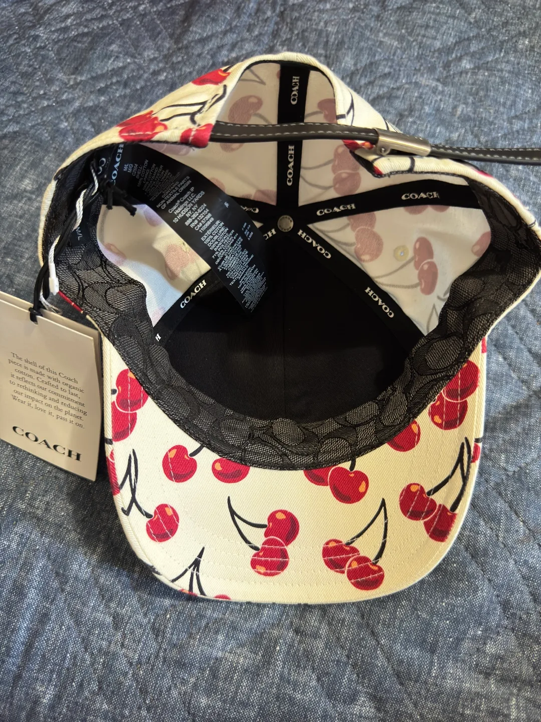 Coach Cherry Print Baseball Hat image indicator(2)