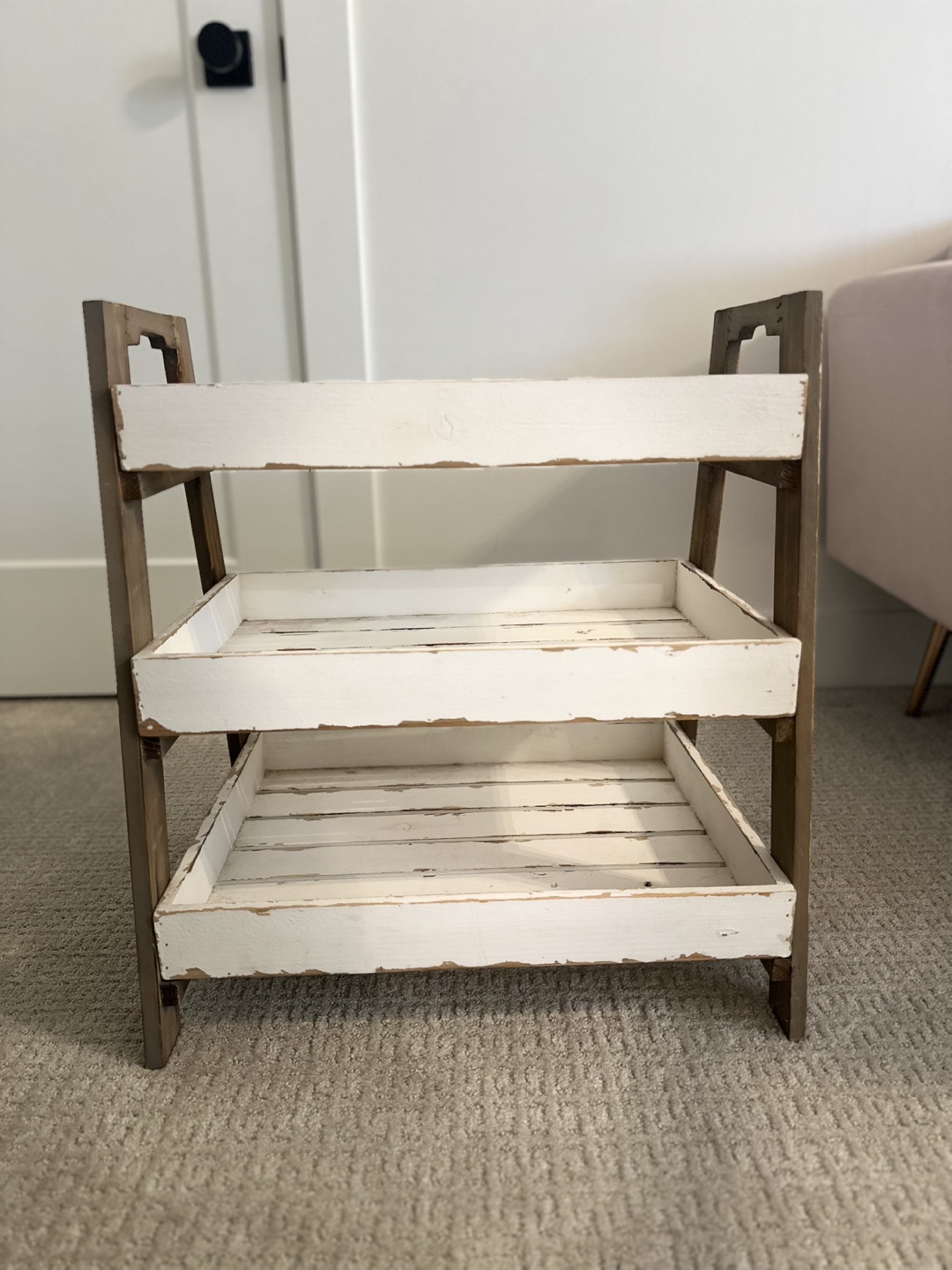 Three-Tier Wooden Shelf
