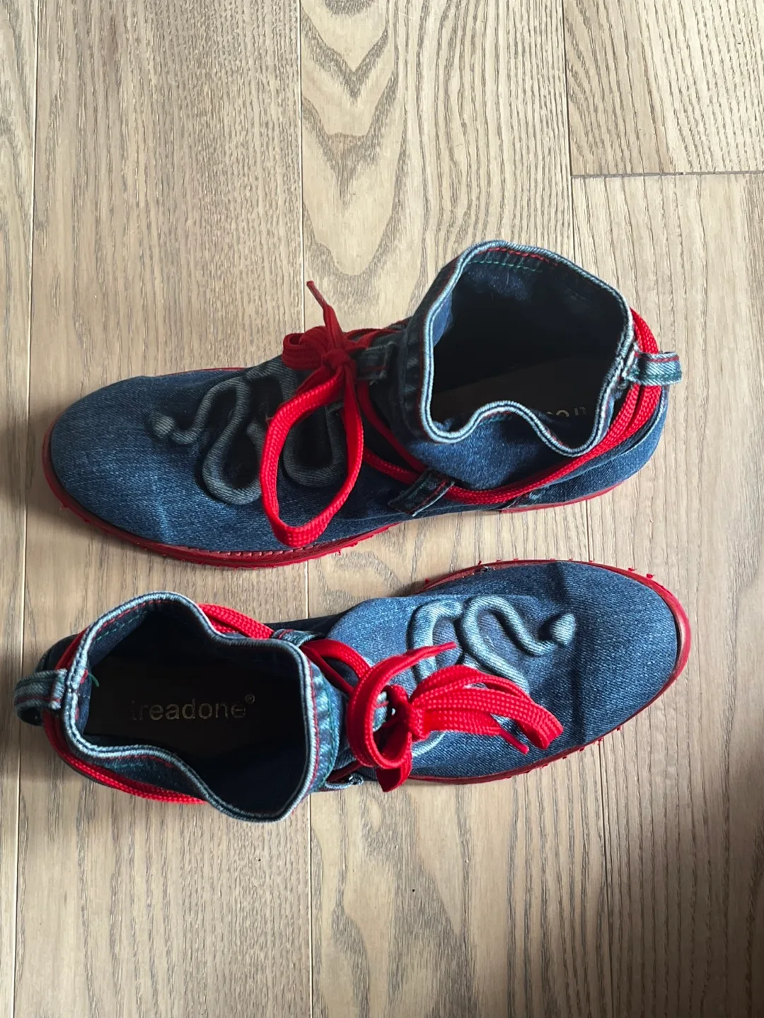 Vintage Treadone Denim Snake Boots - Women’s 9 image indicator(2)