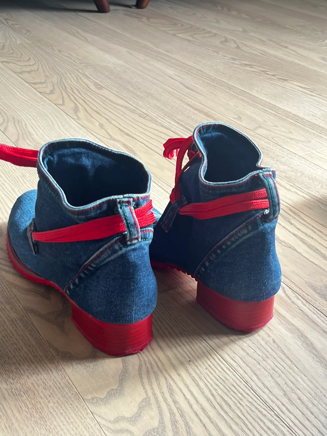 Vintage Treadone Denim Snake Boots - Women’s 9 image indicator(3)