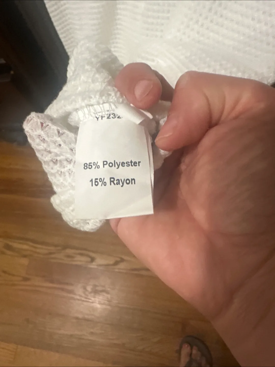White Crochet Lace Short Sleeve Blouse Size L 🥕 image indicator(2)