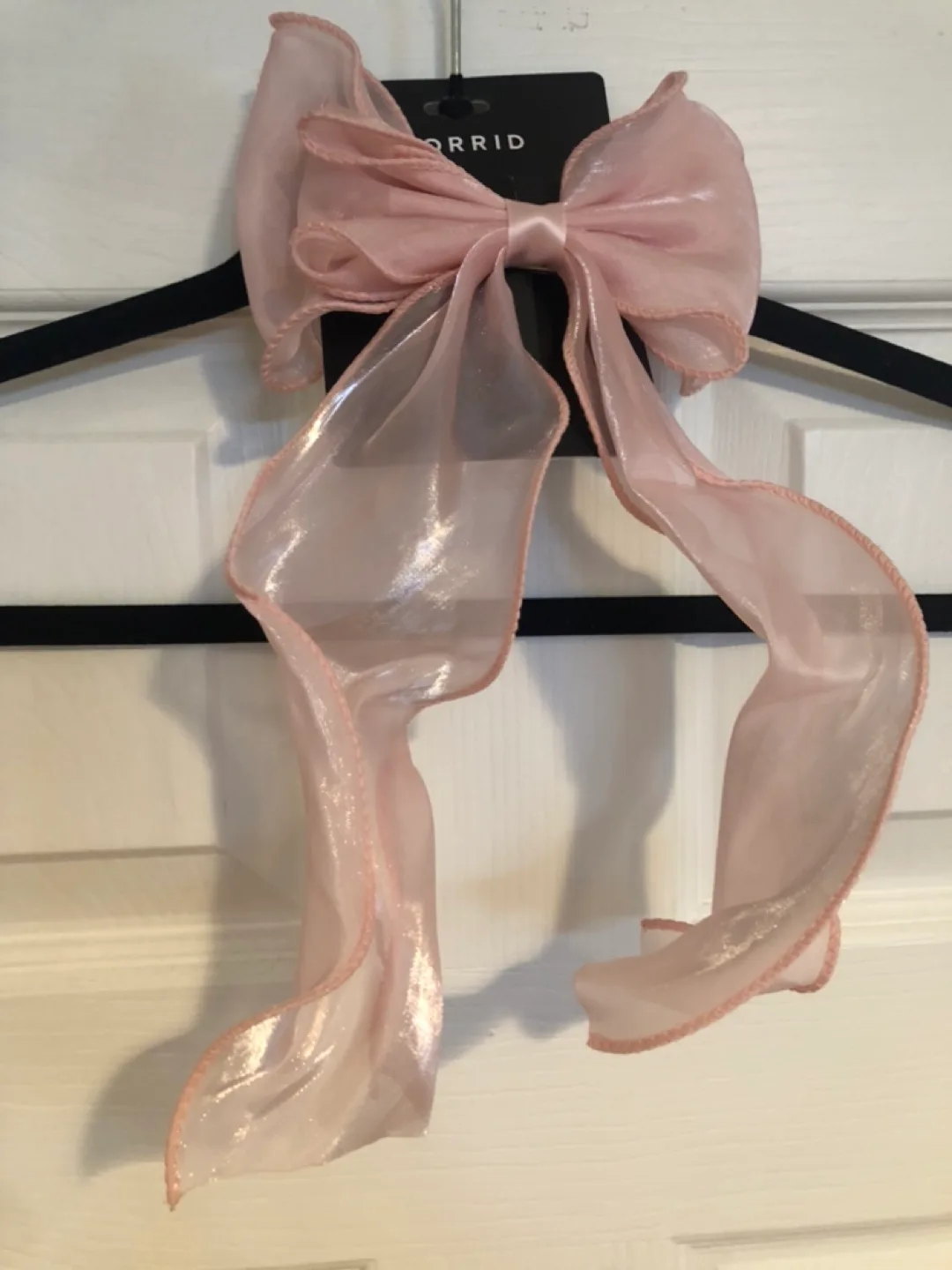 TORRID Pink Sheer Ribbon Bow thumbnail