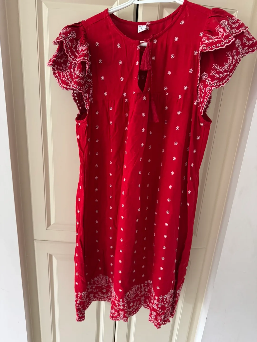 Old Navy Red Summer Dress Size Small thumbnail