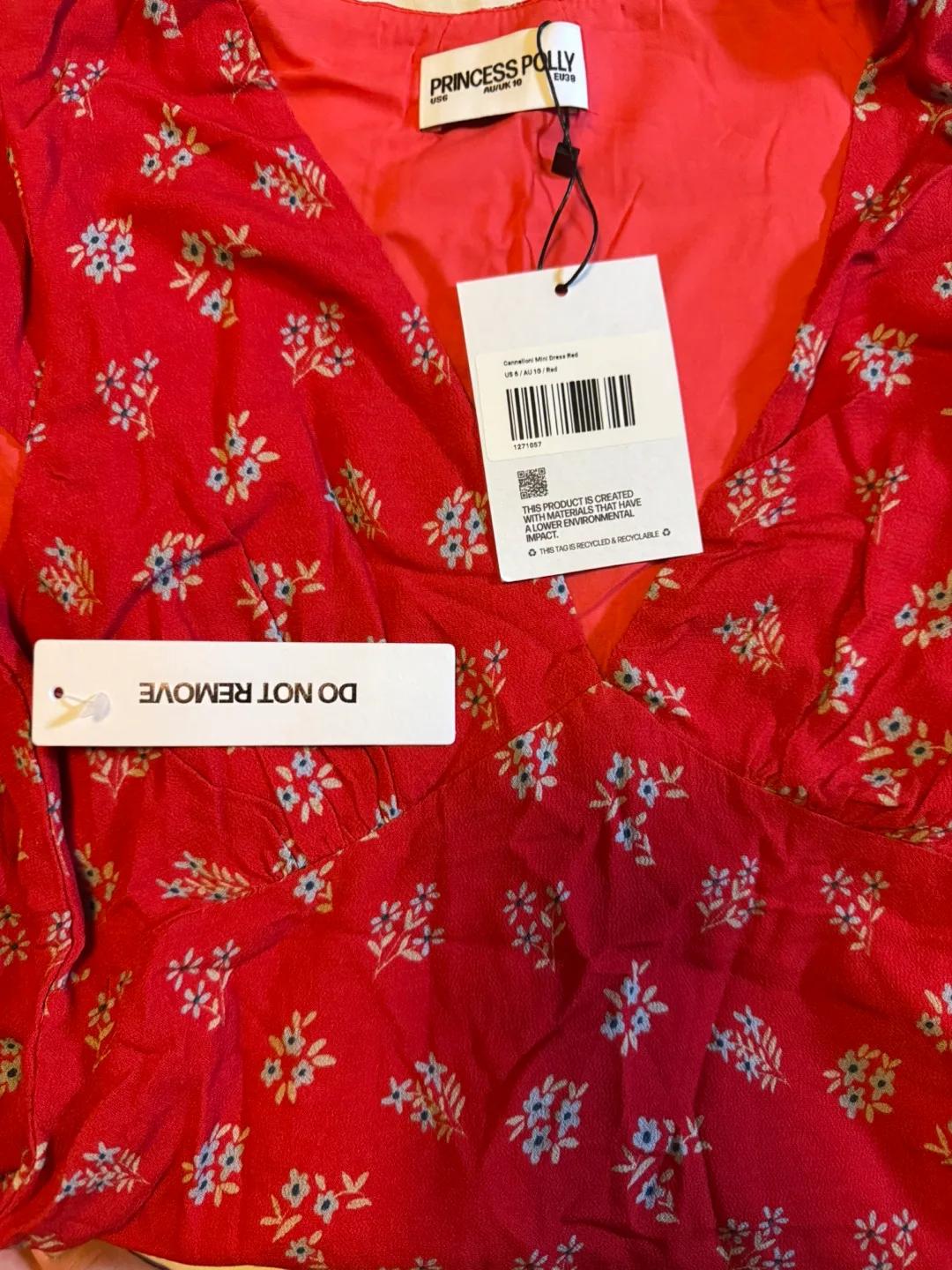 Brand New Princess Polly Cannelloni Mini Dressl thumbnail