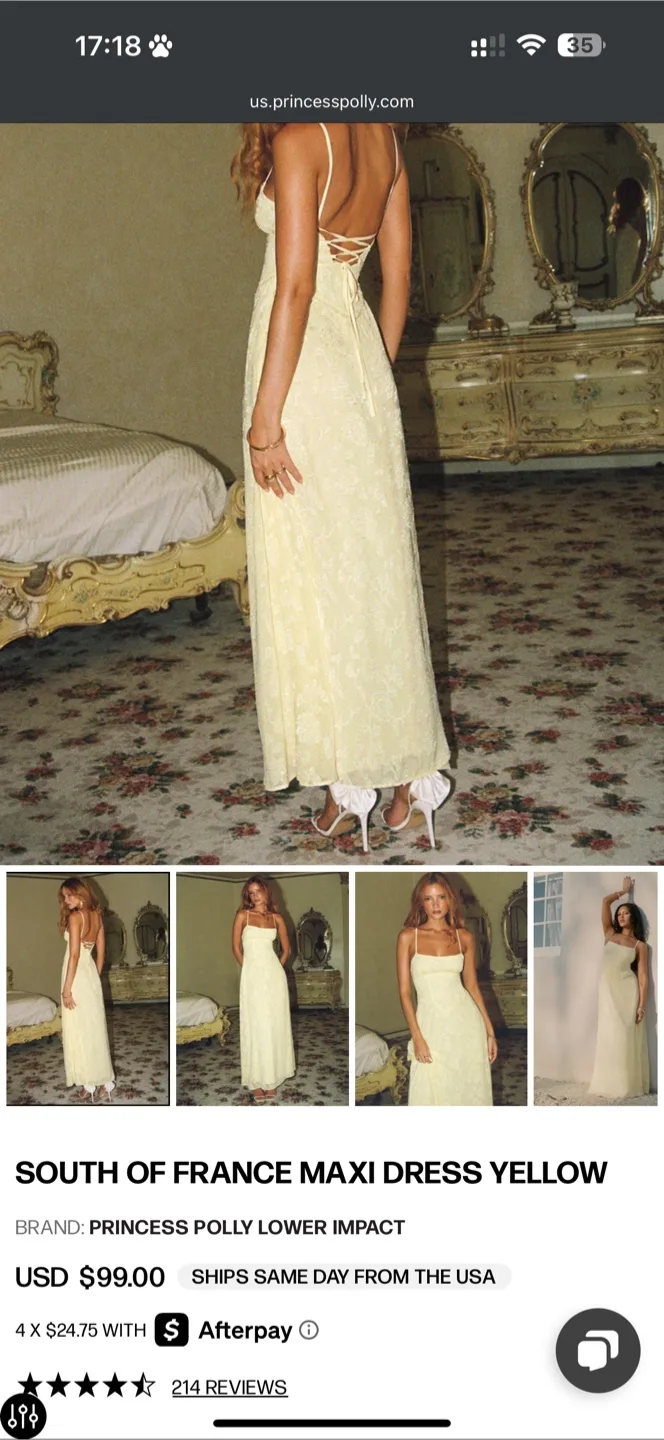 Brand New Princess Polly South of France Maxi Dress thumbnail