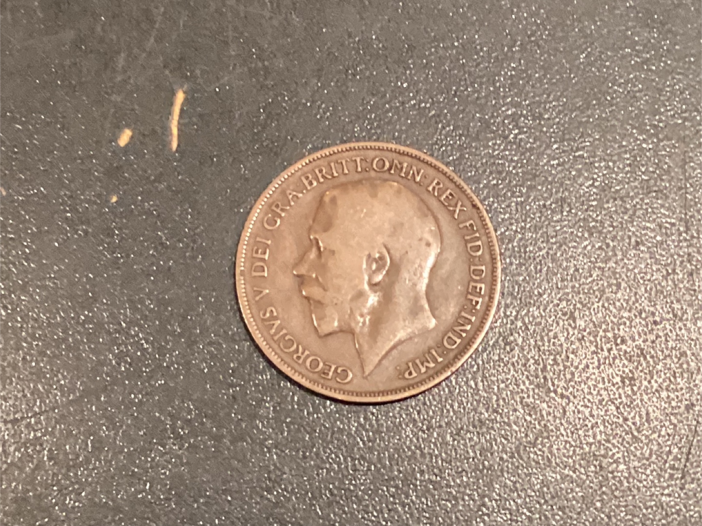 1917 Great Britain One Penny GEORGE V Coin - photo 3