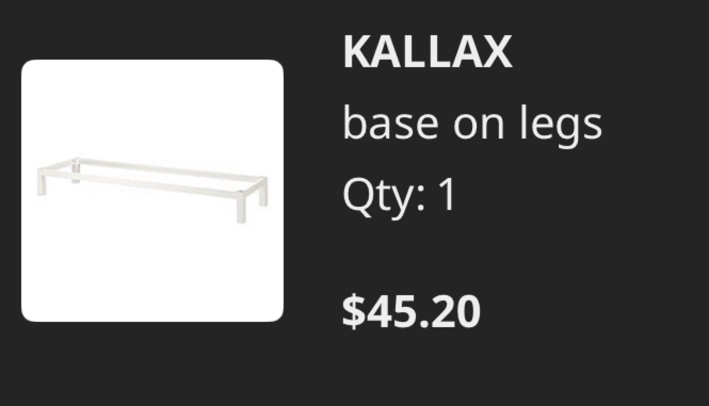 IKEA KALLAX TV Bench with Legs - photo 3