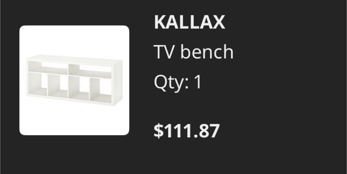 IKEA KALLAX TV Bench with Legs - photo 2