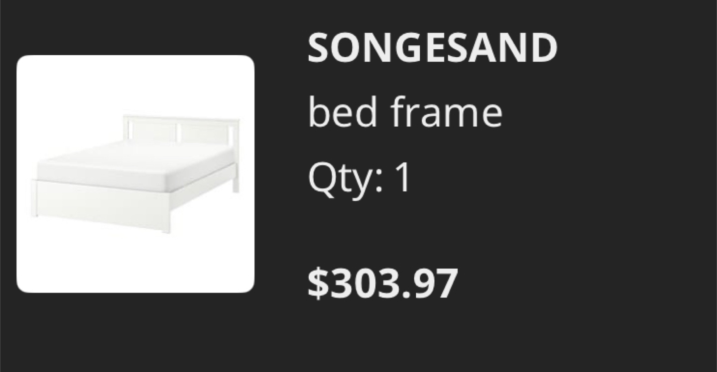IKEA SONGESAND White Queen Bed Frame - photo 2