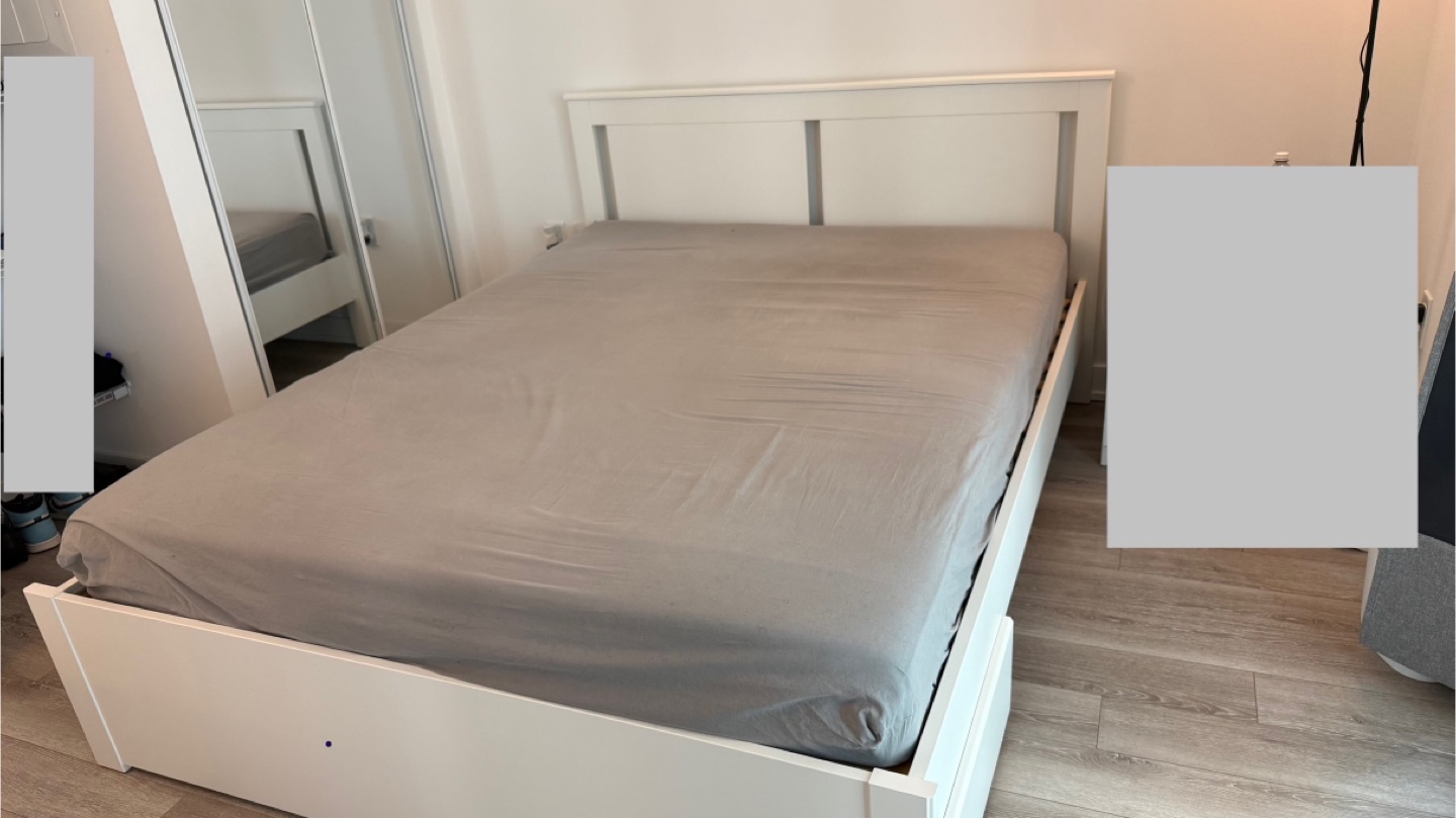 IKEA SONGESAND White Queen Bed Frame
