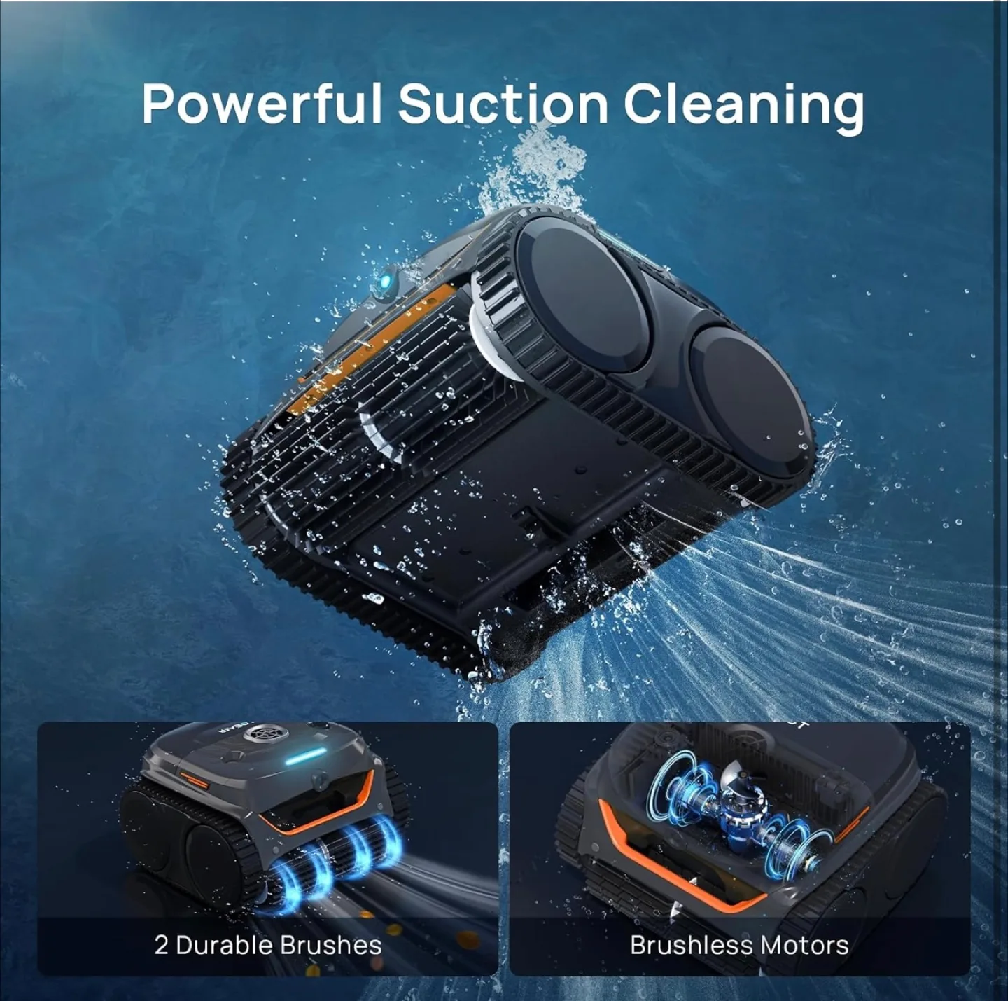 WYBOT C2 Vision Cordless Robotic Pool Cleaner image indicator(9)