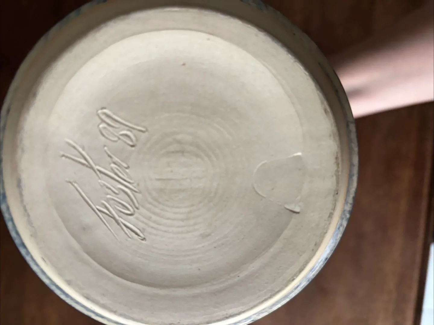 Vintage Pottery Vase with Floral Design image indicator(5)