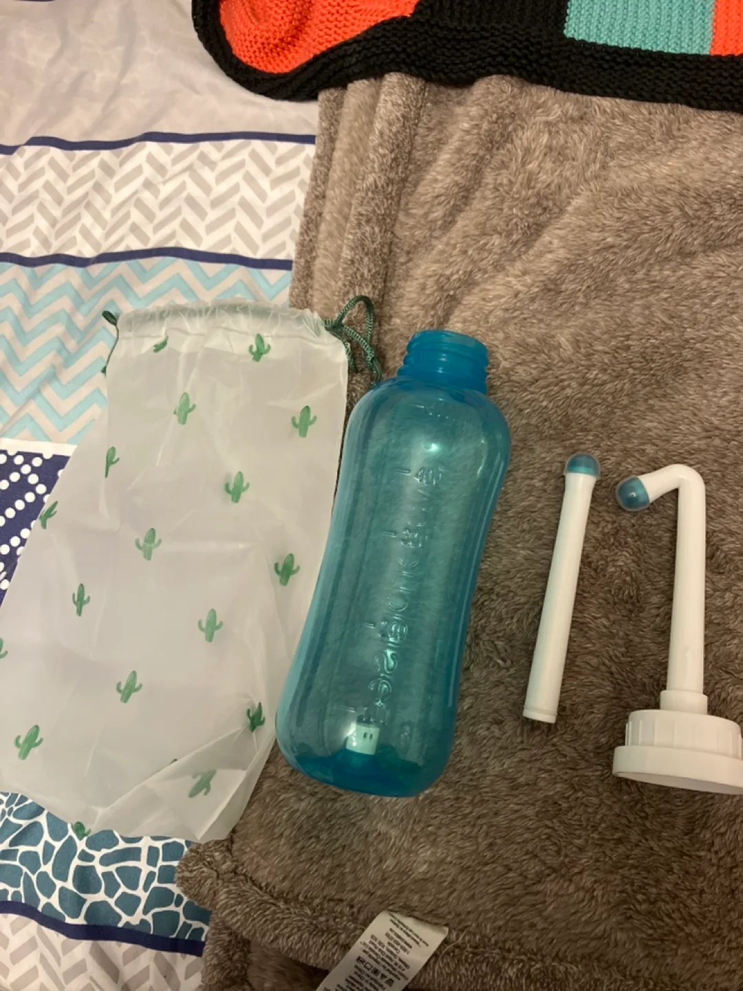 Travel-Sized Peri Bottle Set with Cactus Print Bag thumbnail