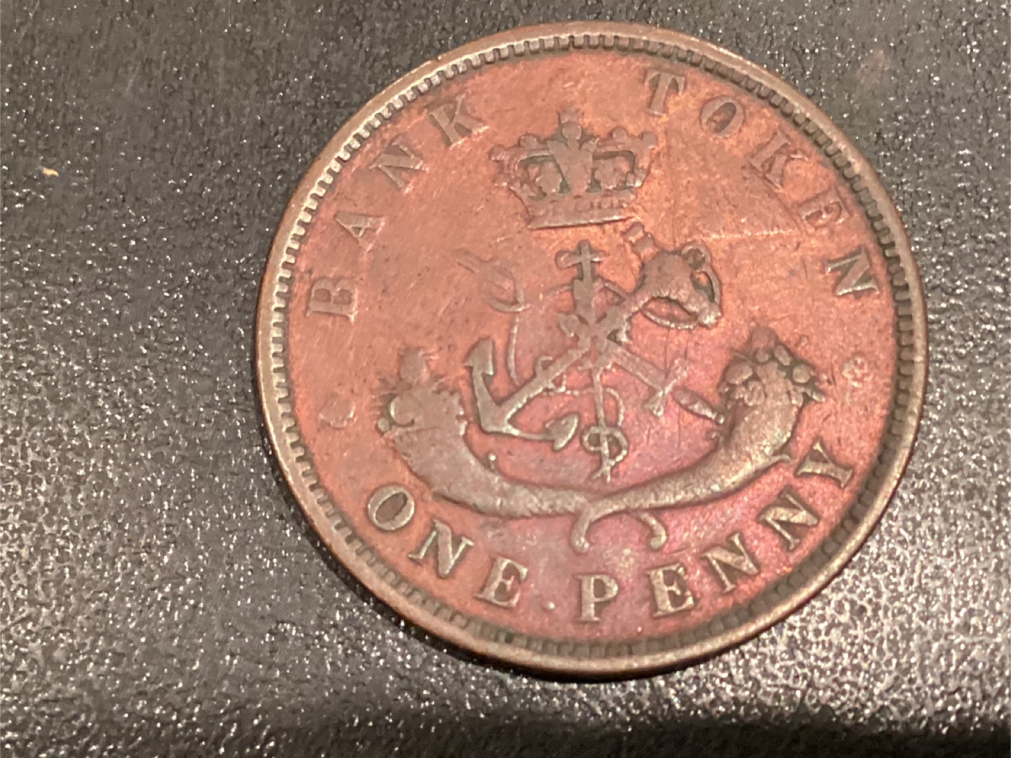1857 Bank of Upper Canada One Penny Token