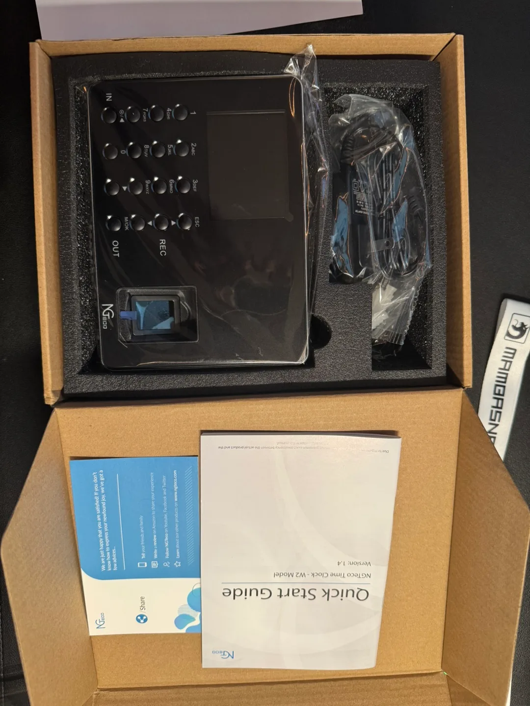 NGECO Desktop Time Clock - Fingerprint Time Attendance System thumbnail