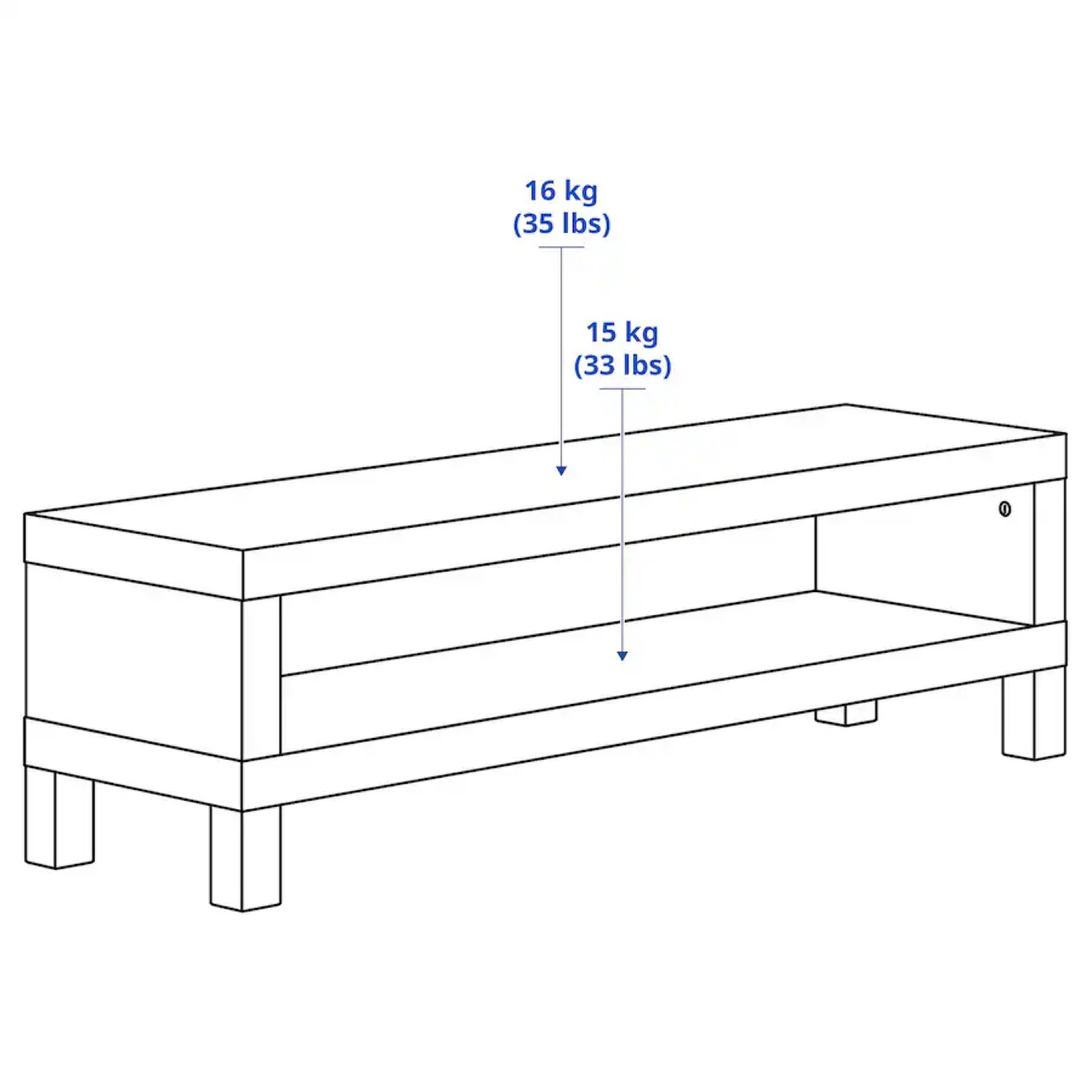 IKEA TV Bench - Black - photo 3