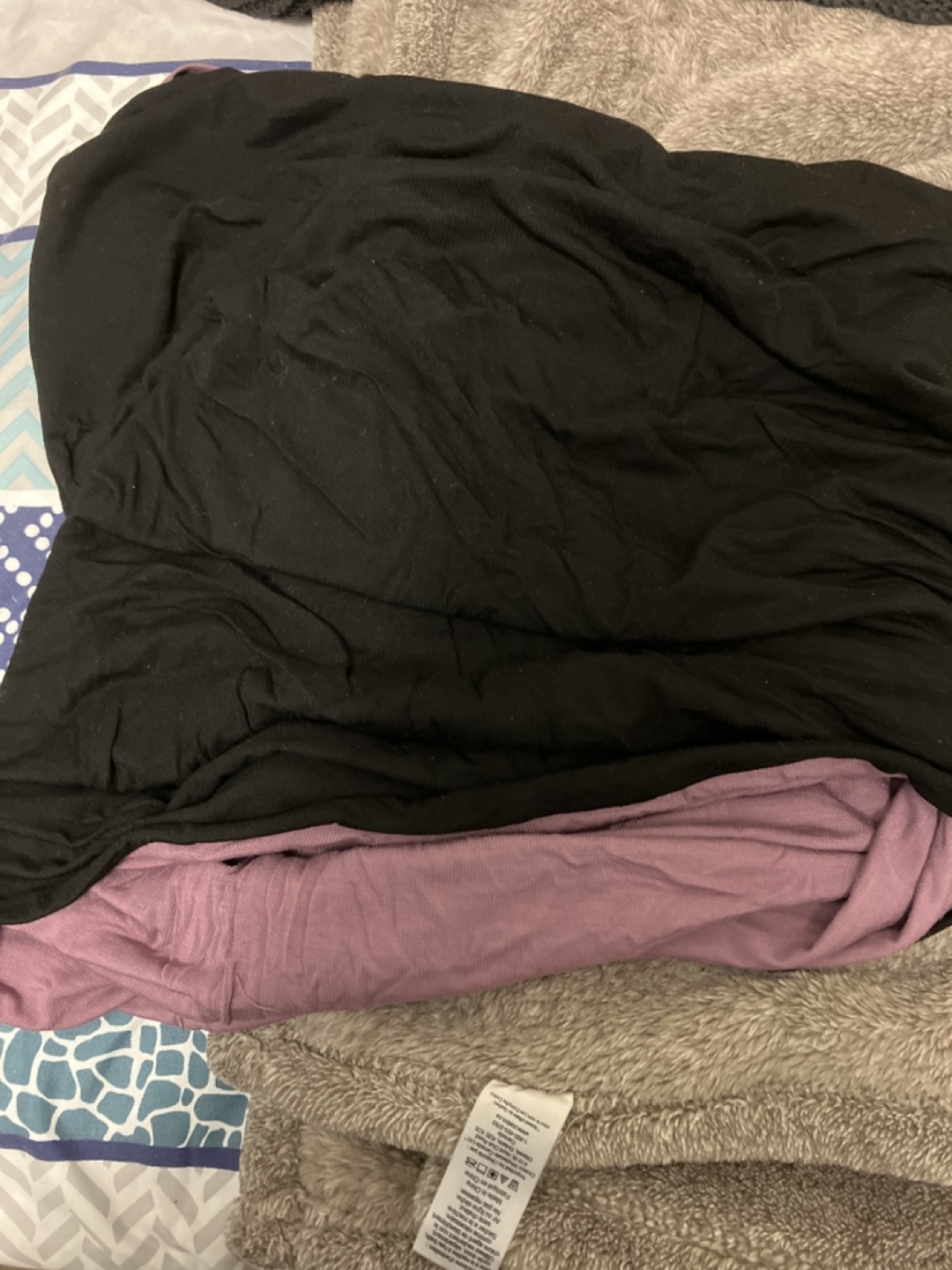 Purple and Black Baby Wrap