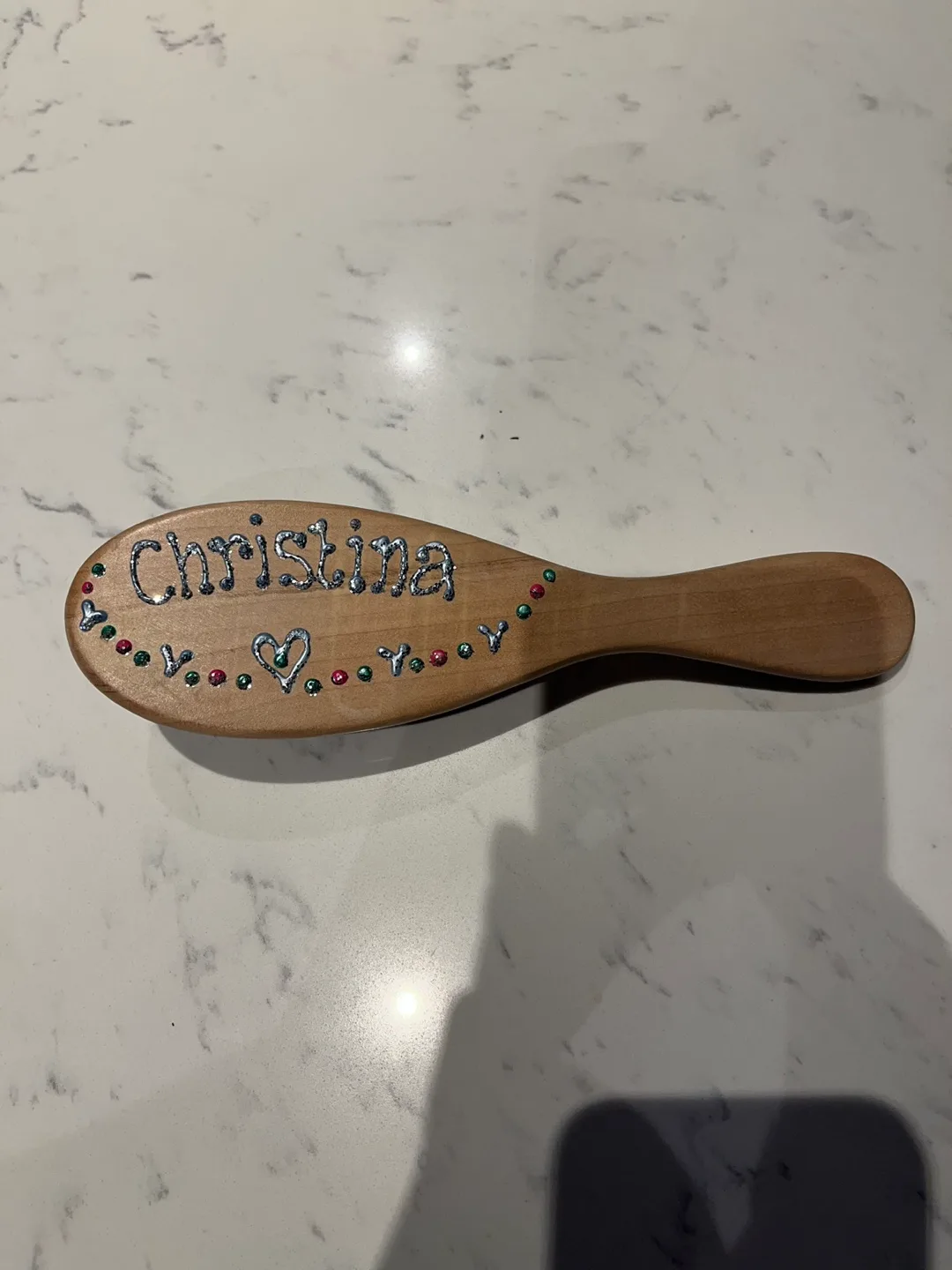 Personalized Wooden Hairbrush thumbnail