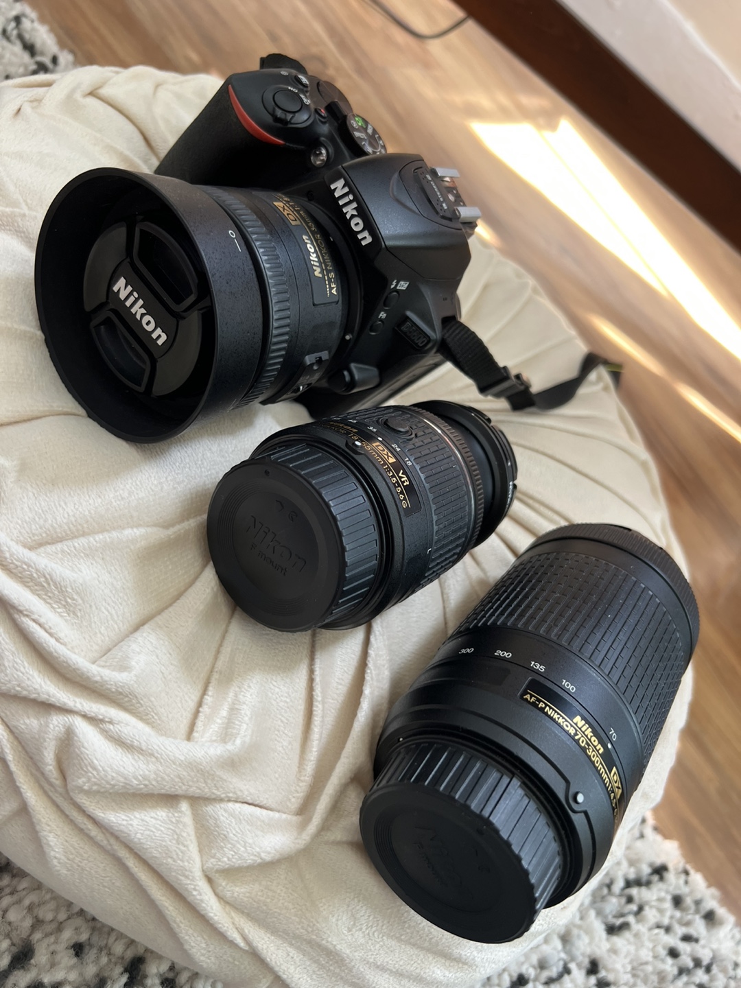 Nikon D5600 DSLR Camera with 3 Lenses