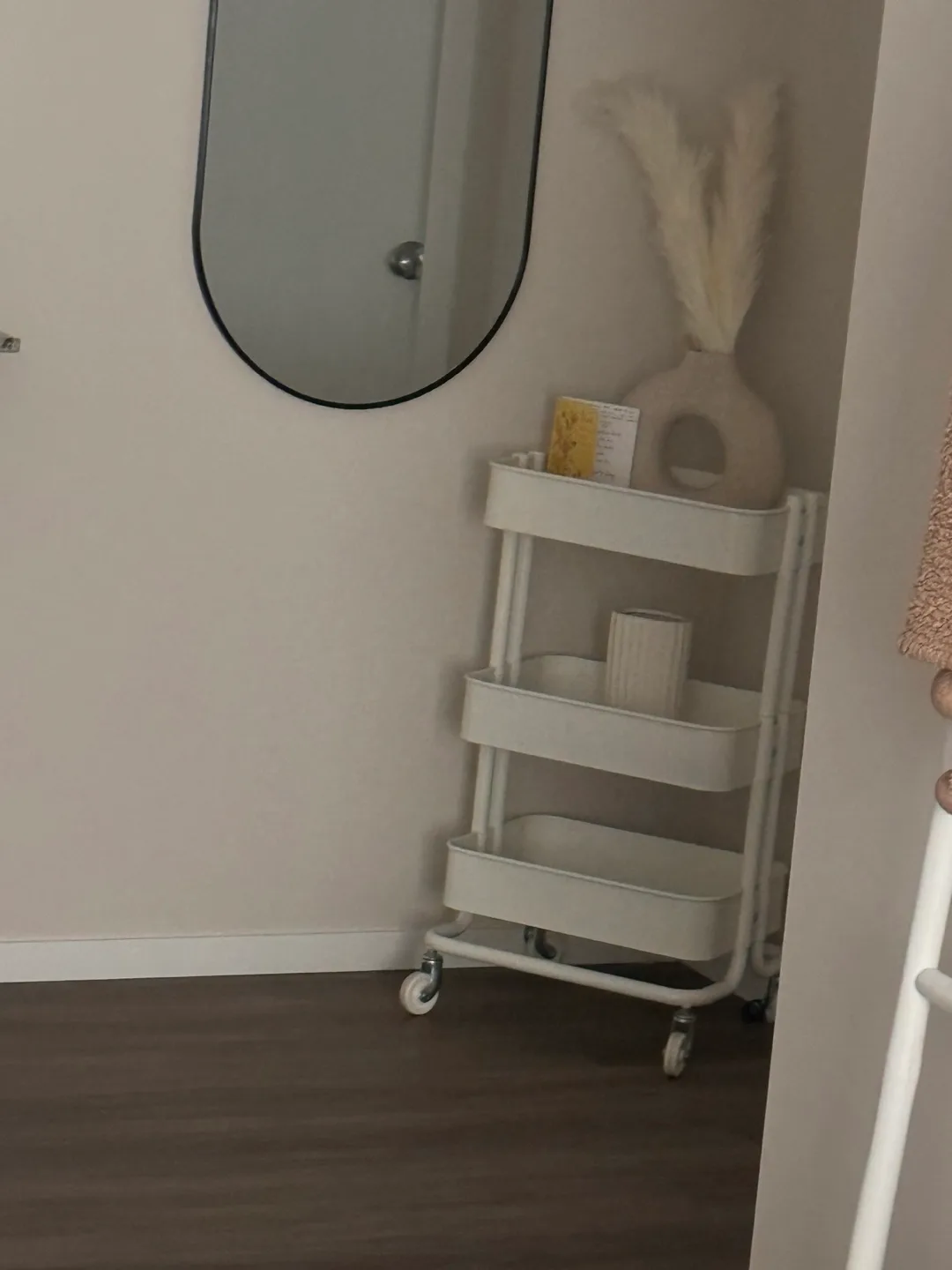 White 3-Tier Rolling Cart thumbnail