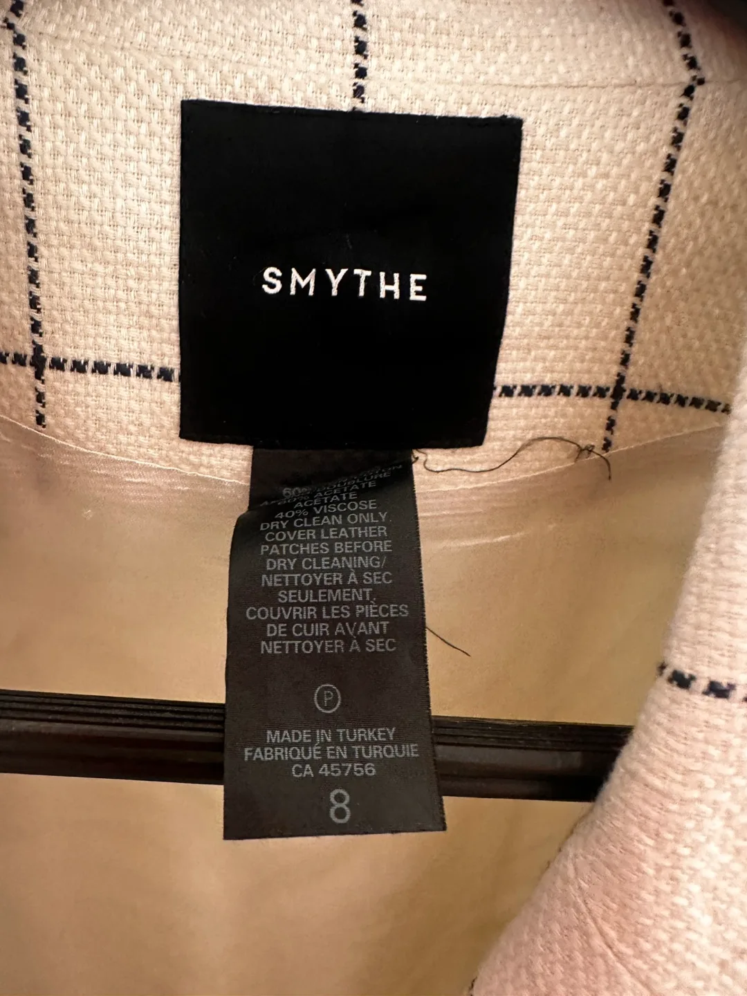 SMYTHE PATCH POCKET DUCHESS BLAZER, Size 8 $275 image indicator(3)