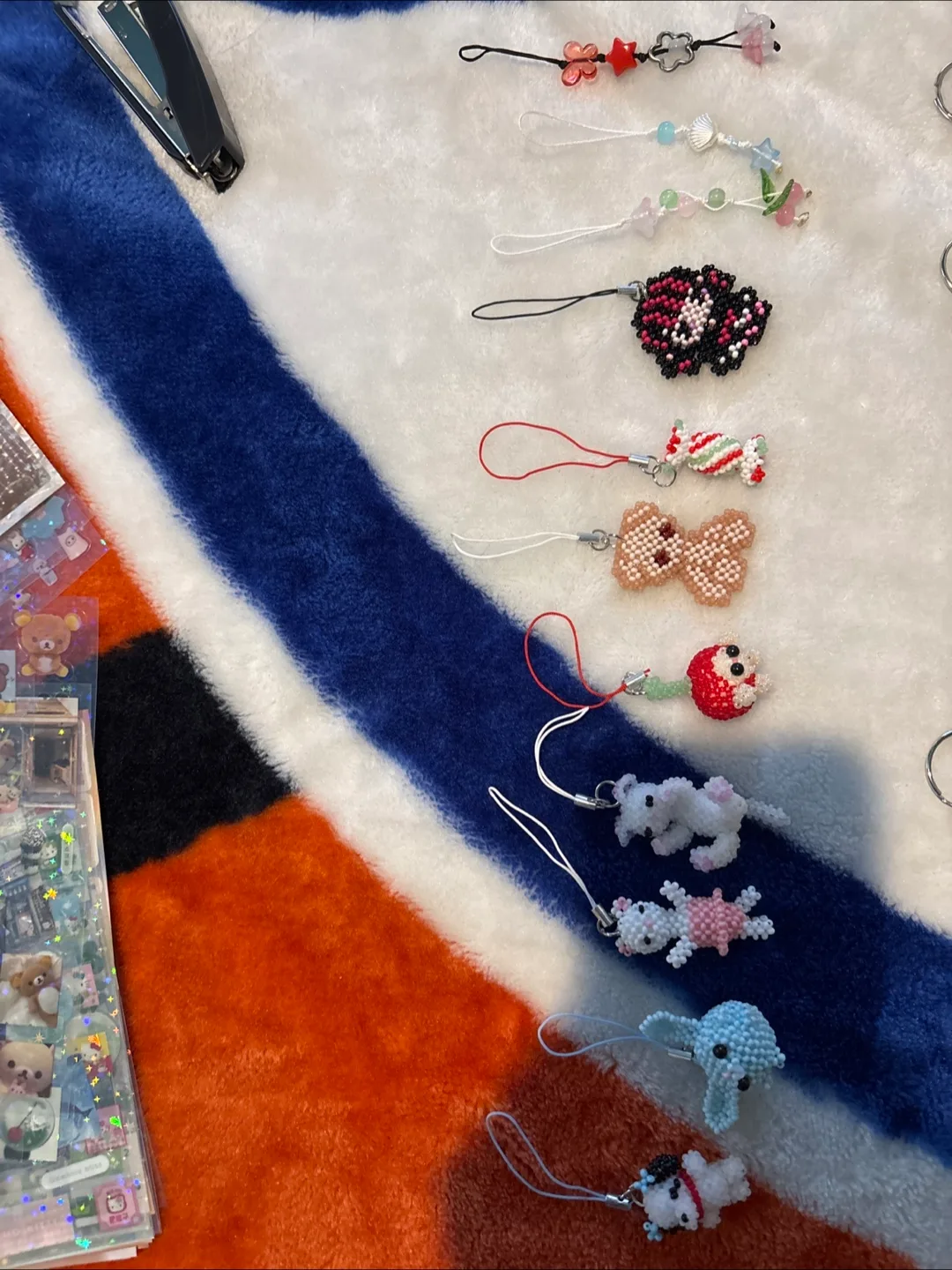 Adorable Handmade Beaded Keychains & Phone Charms thumbnail