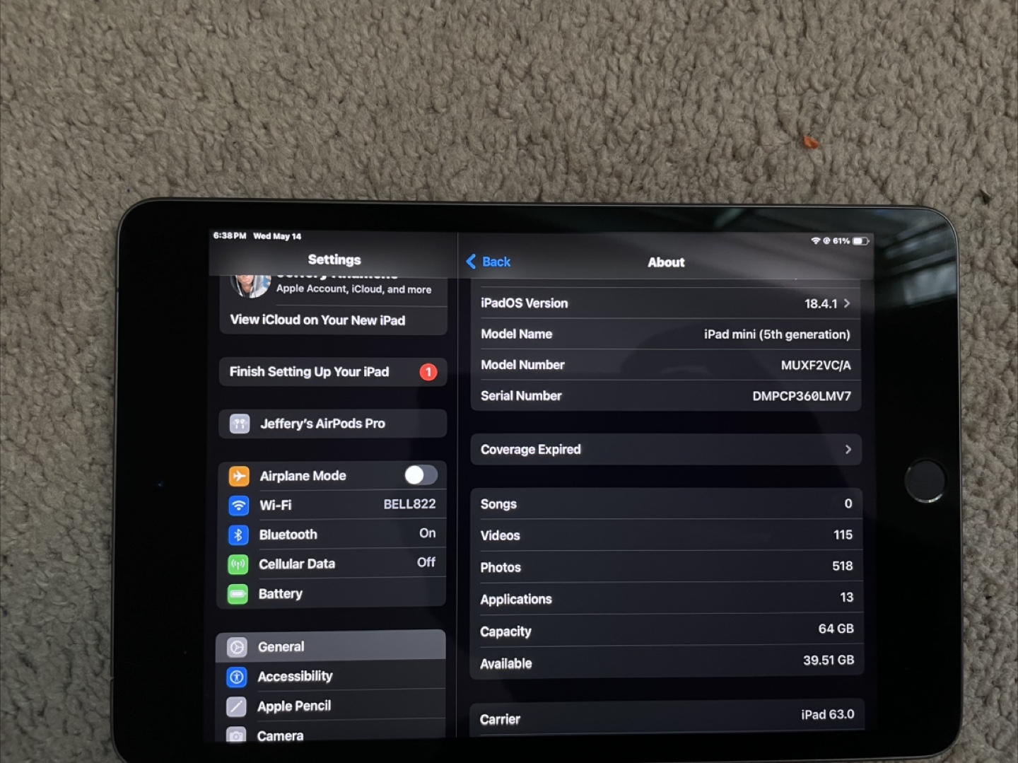 iPad mini 5th generation 64gb (Wi-fi + cellular 4G) - photo 2
