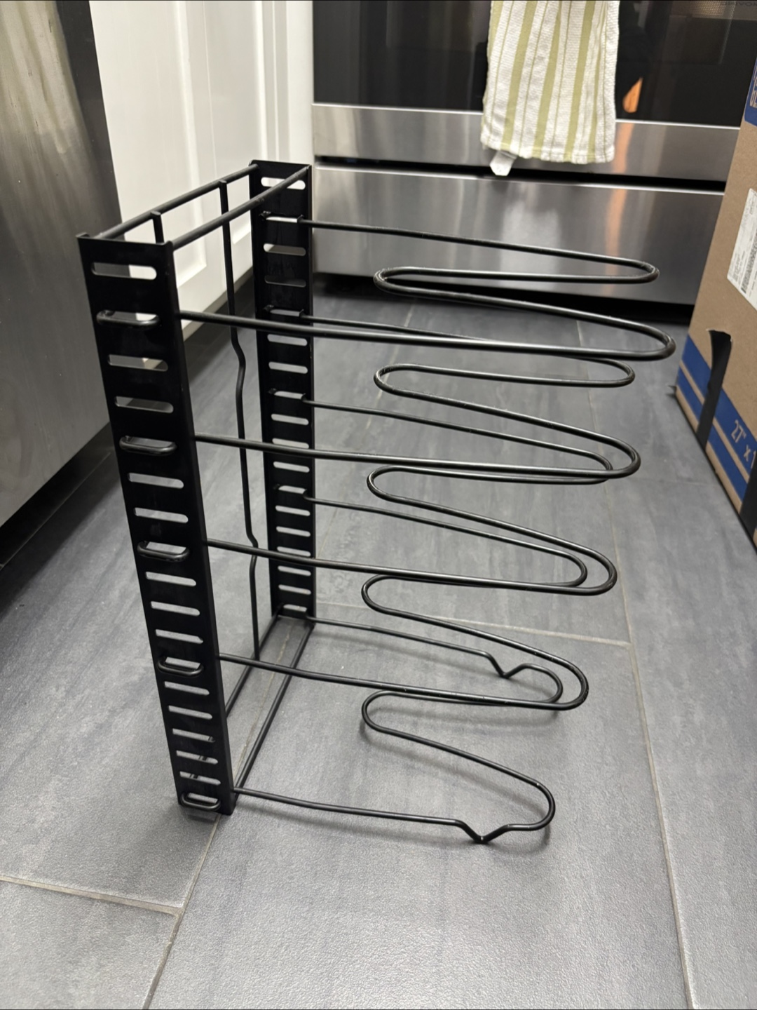 Black pots & pans Organizer Rack