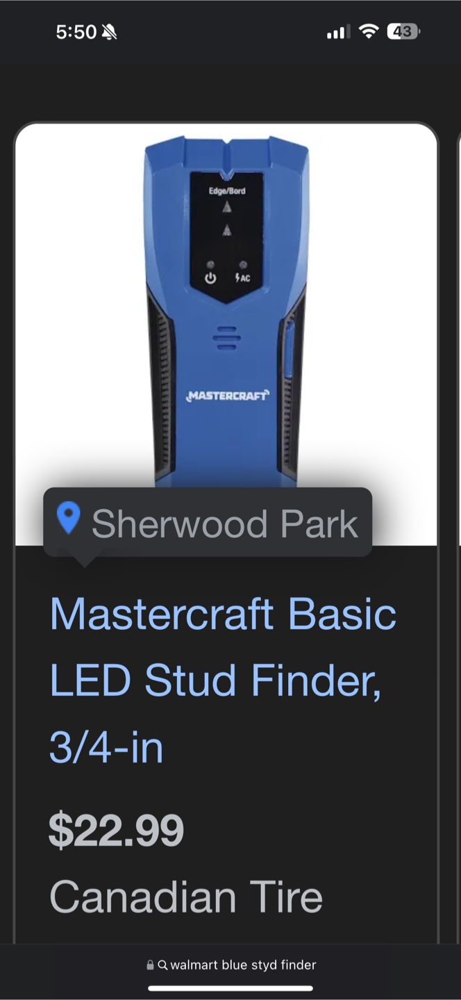 Mastercraft Basic LED Stud Finder