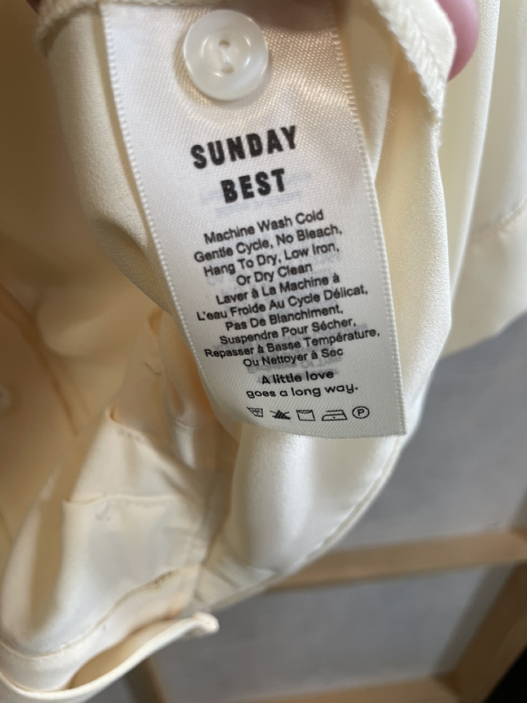 Butter yellow cropped blouse - photo 2