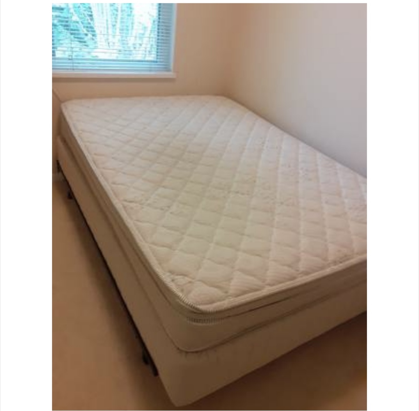 Twin Mattres and Box Spring Set with Frame - Perfect Sleeper