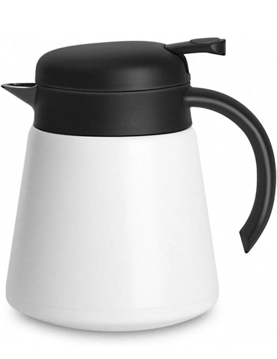 White and Black Vacuum Insulated Coffee/Tea Pot thumbnail
