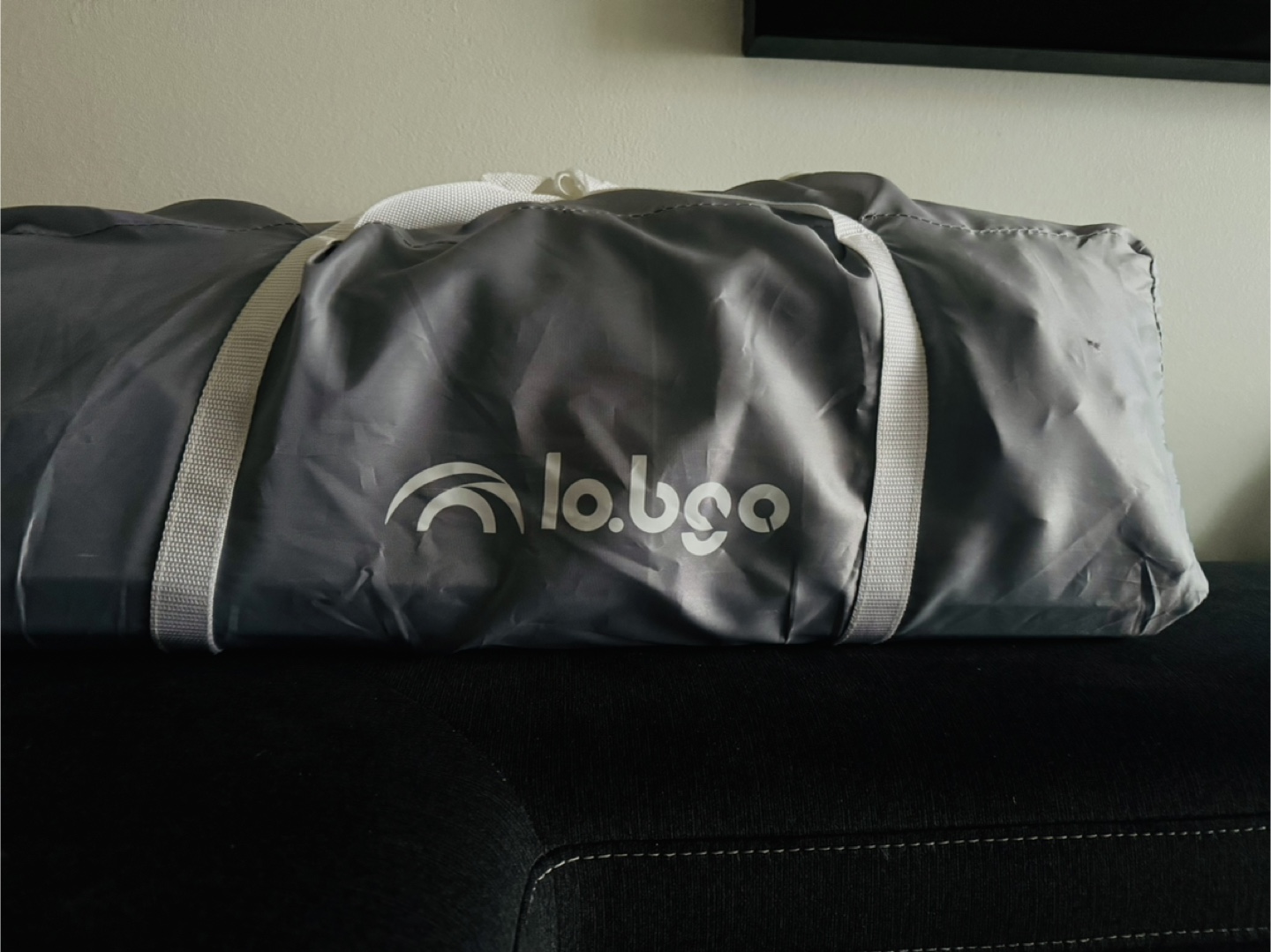 Lobogo Baby Playpen - Gray, Easy Zipper Access