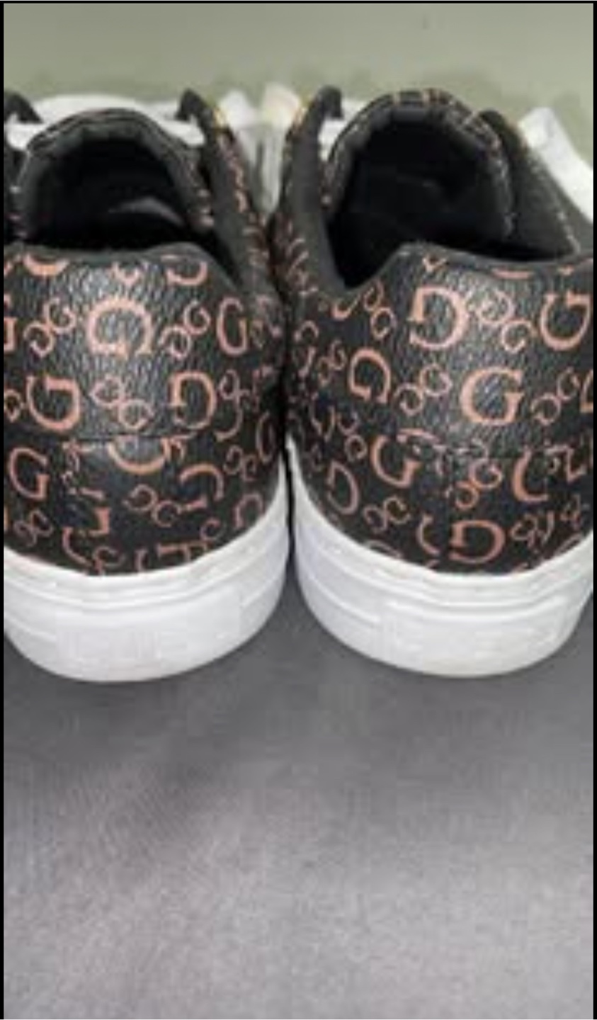 GUESS Black and Rose Gold Logo Sneakers - photo 2