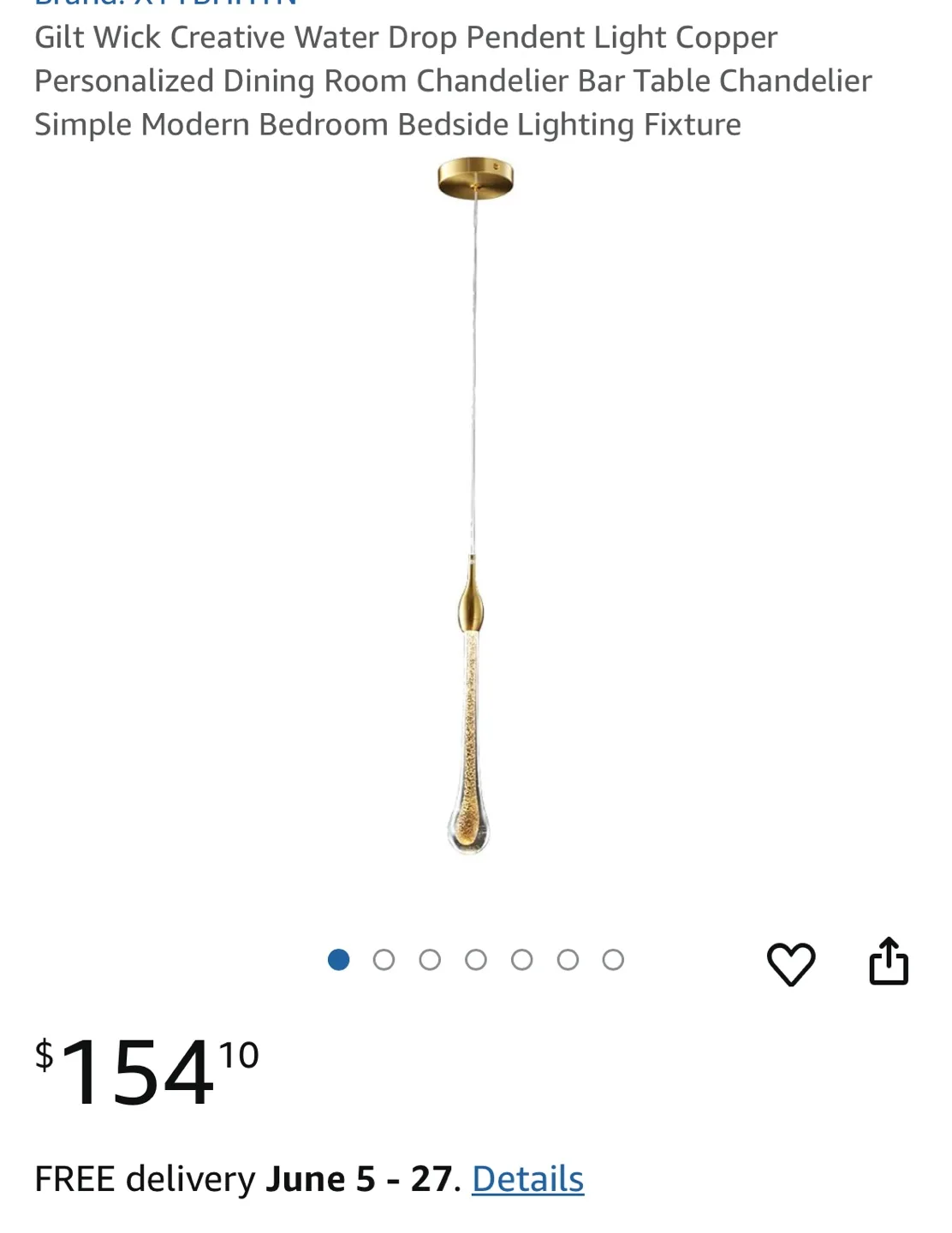 Elegant Gold and Glass Pendant Light Fixture image indicator(4)