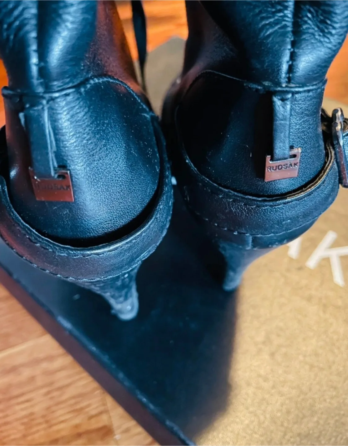 Rudsak Black Leather Booties image indicator(2)